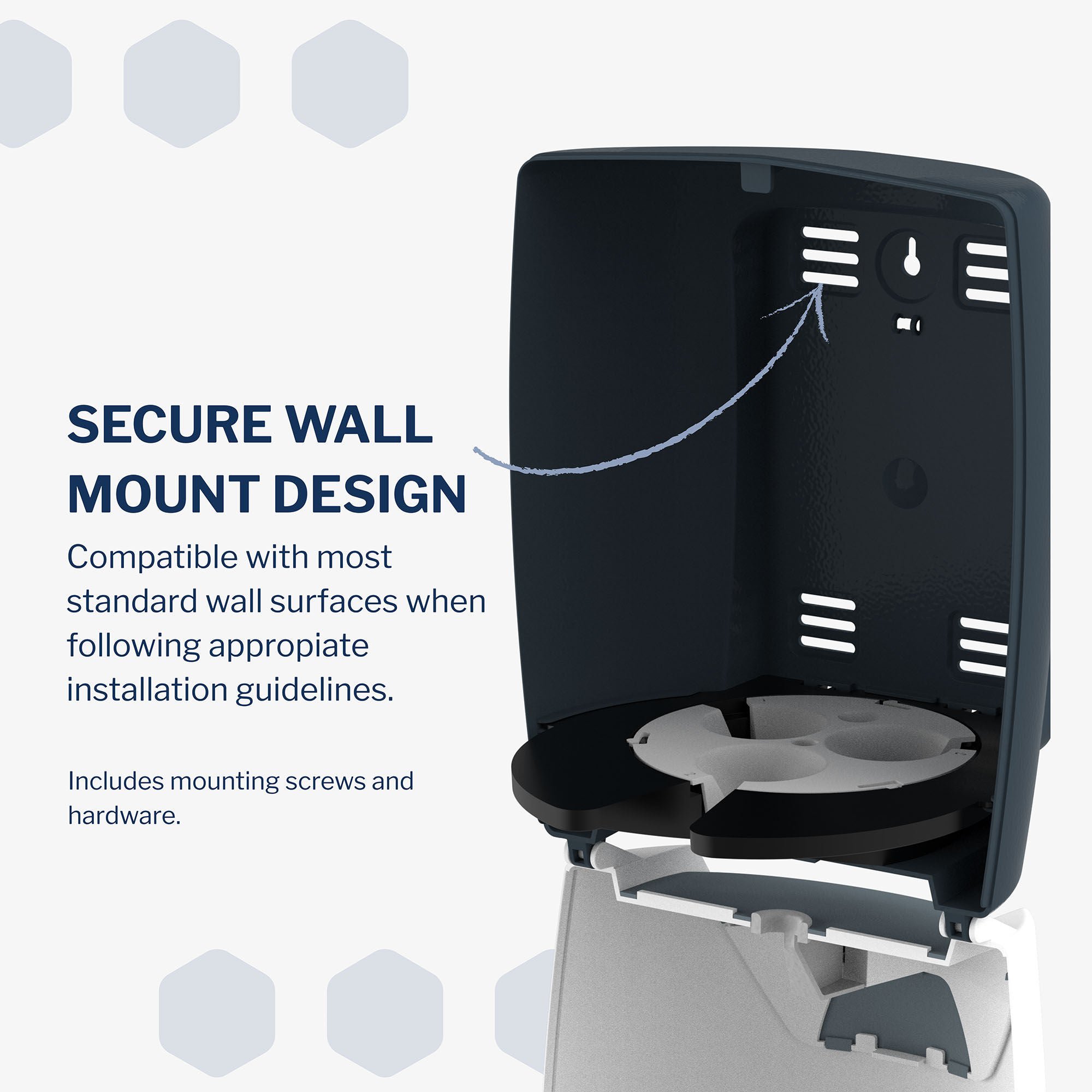 McKesson Brand - FS-CPWHITE Paper Towel Dispenser McKesson Wall Mount Centerpull Paper Towel