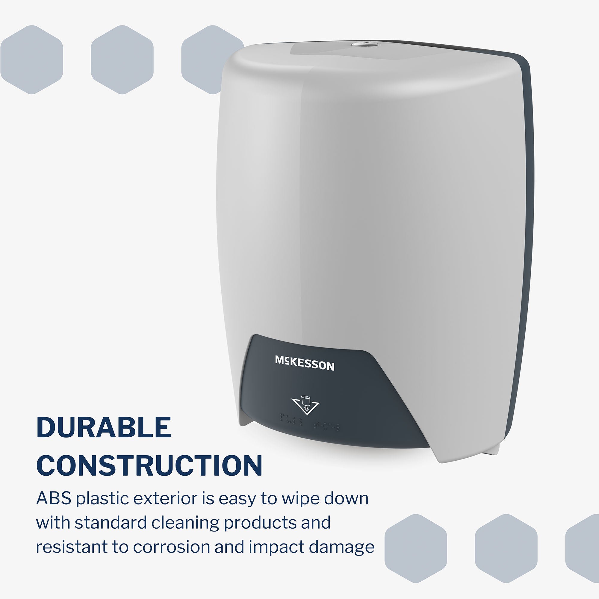 McKesson Brand - FS-CPWHITE Paper Towel Dispenser McKesson Wall Mount Centerpull Paper Towel