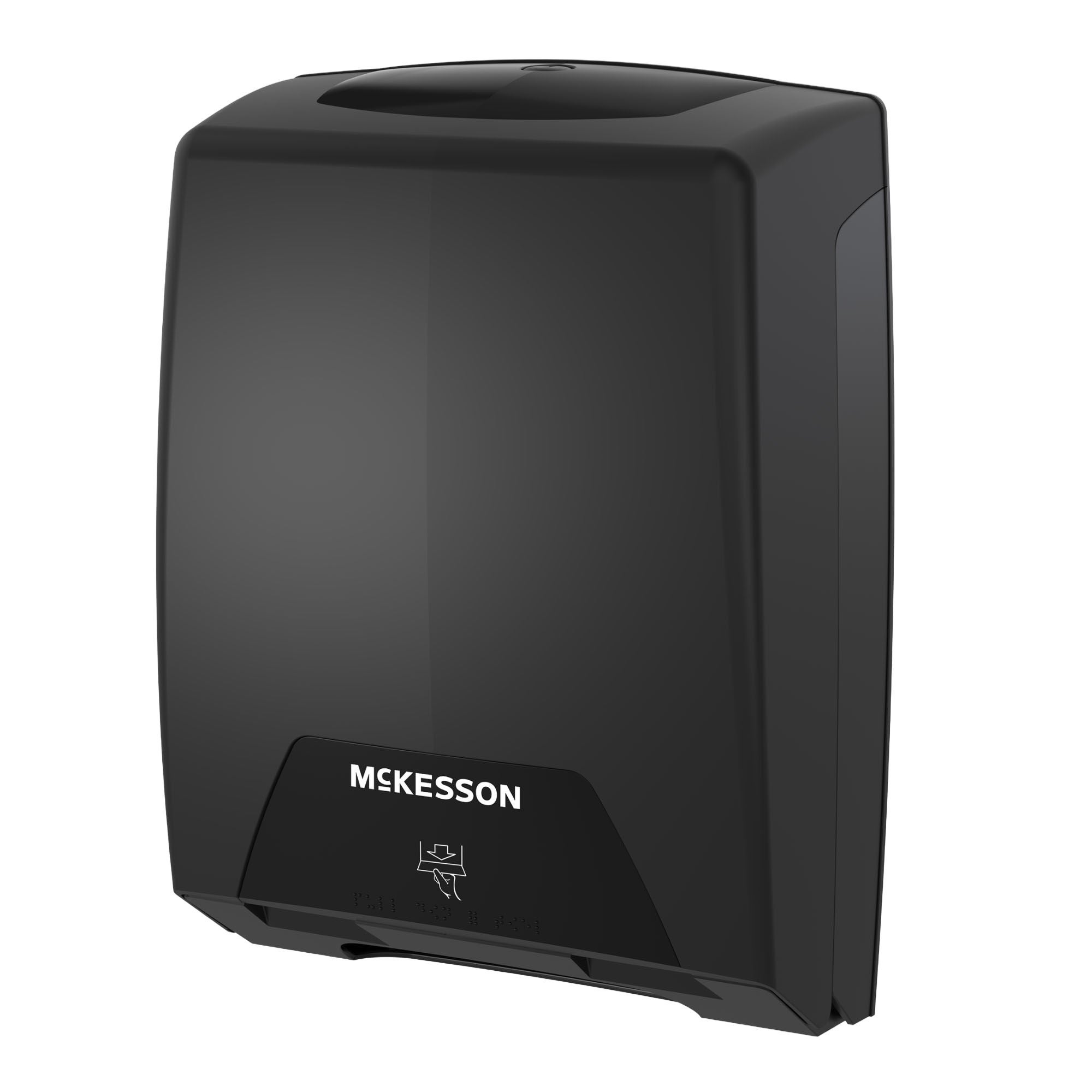 McKesson Brand - FS-MFDISPBLACK Paper Towel Dispenser McKesson Wall Mount C-Fold / Multifold Paper Towel