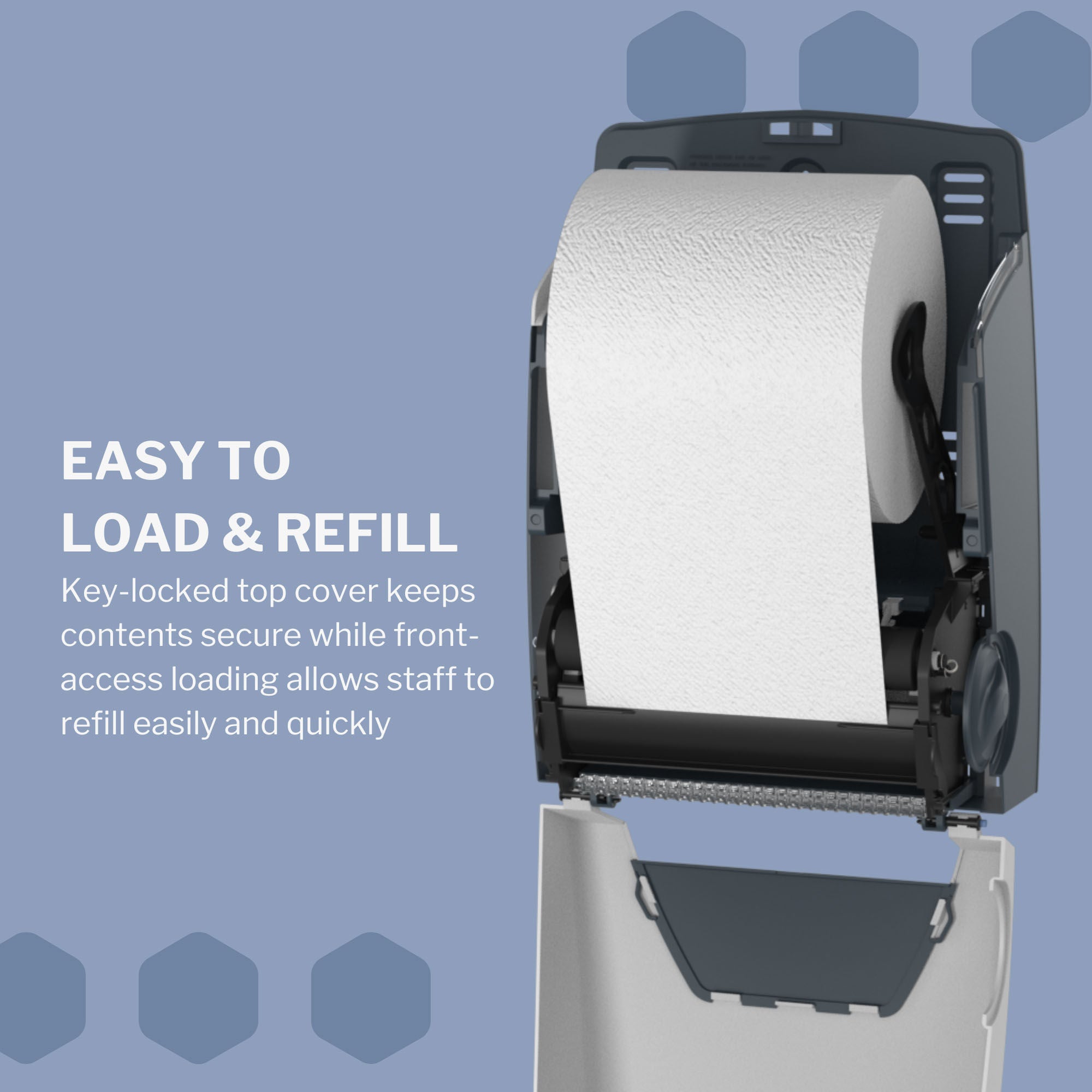 McKesson Brand - FS-HWUNMANWHITE Paper Towel Dispenser McKesson Wall Mount Hardwound Paper Towel