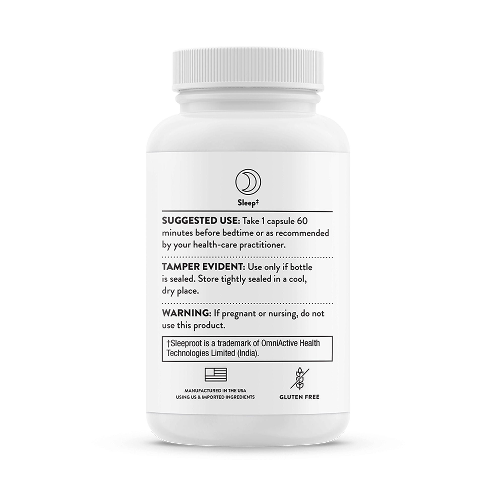 Thorne Research Inc - SF830 Sleep Aid THORNE® 30 per Bottle Capsule 200 mg Strength
