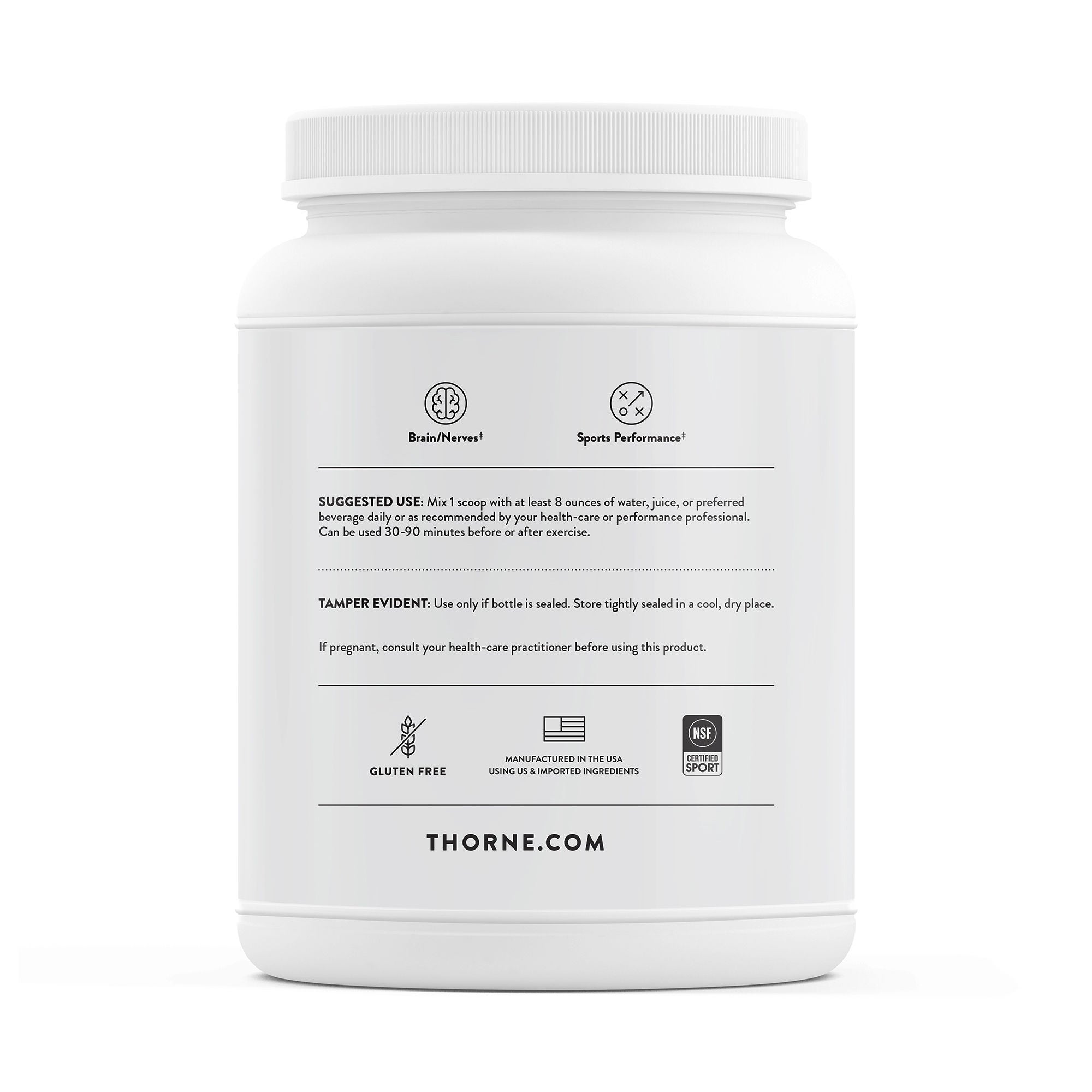 Thorne Research Inc - SF904 Oral Supplement THORNE® Creatine Unflavored Powder 32 oz. Canister