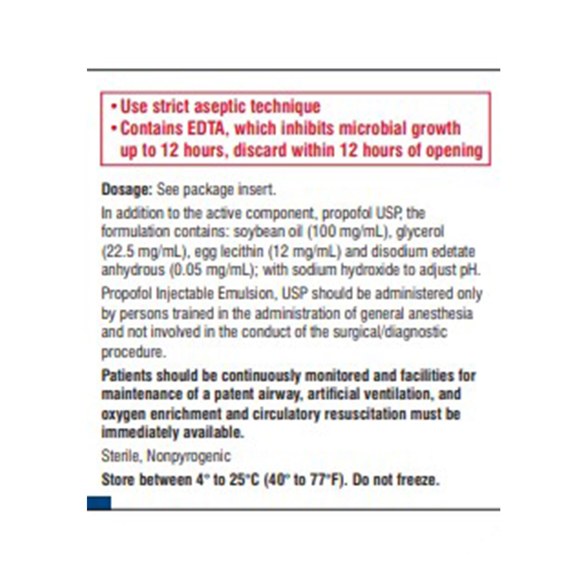 Heritage Pharmaceuticals DBA Avet Pharmaceuticals - 23155034541 Propofol 10 mg / mL Injection 20 mL 10 Vials