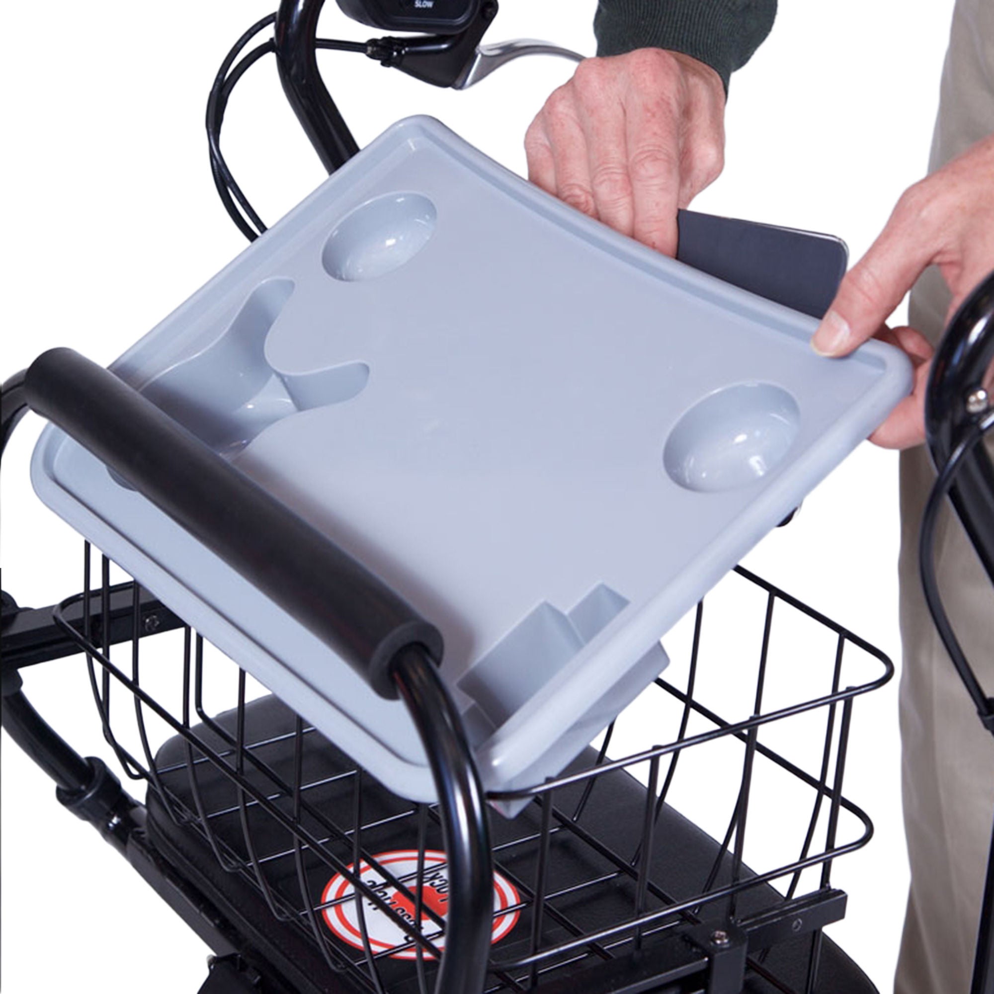 Fabrication Enterprises - 75-0380 Tray and Basket Accessory For U-Step II Folding Gait Trainer