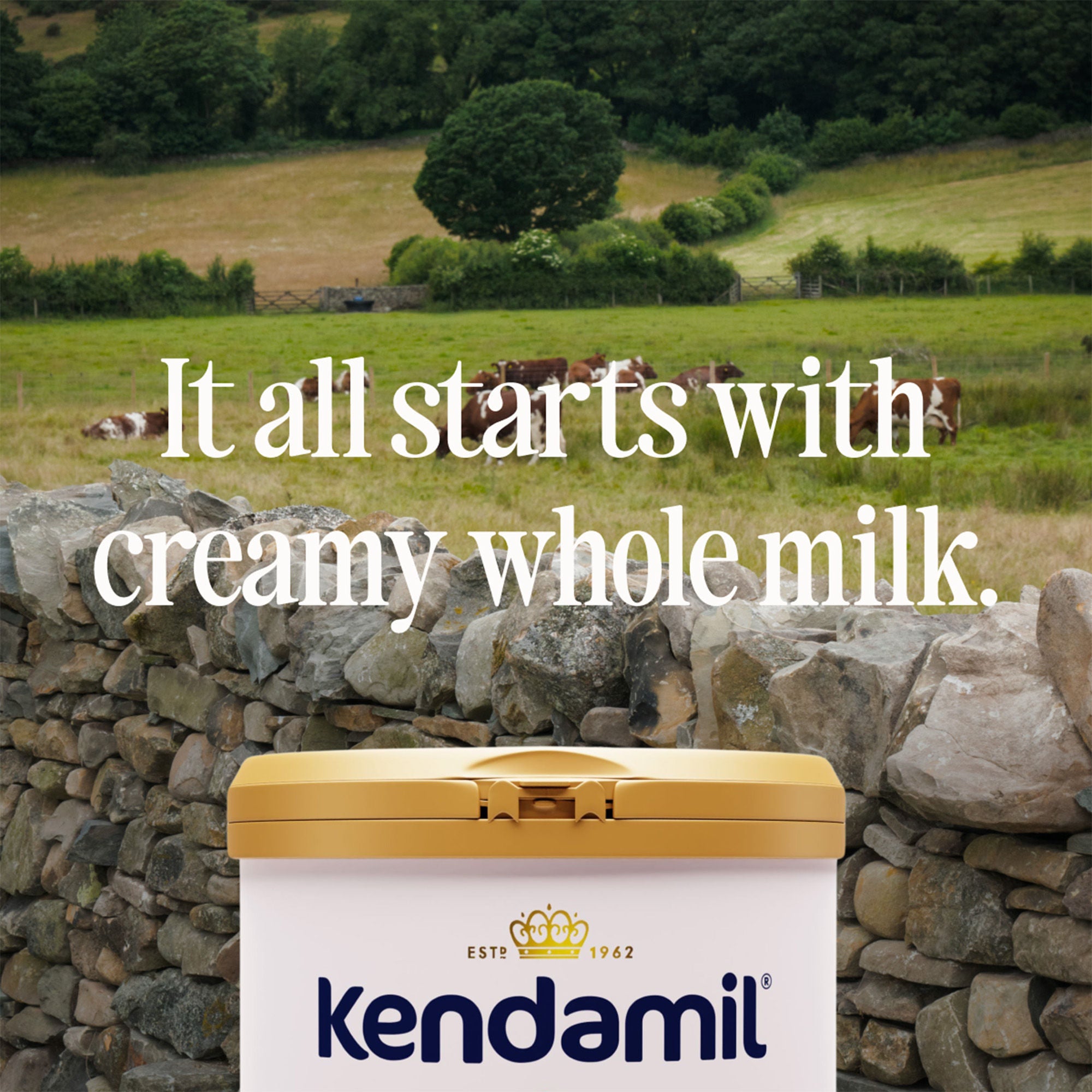Kendal Nutricare USA LLC - 92000141 Infant Formula Kendamil® Classic Unflavored 28.2 oz. Can Powder Milk-Based