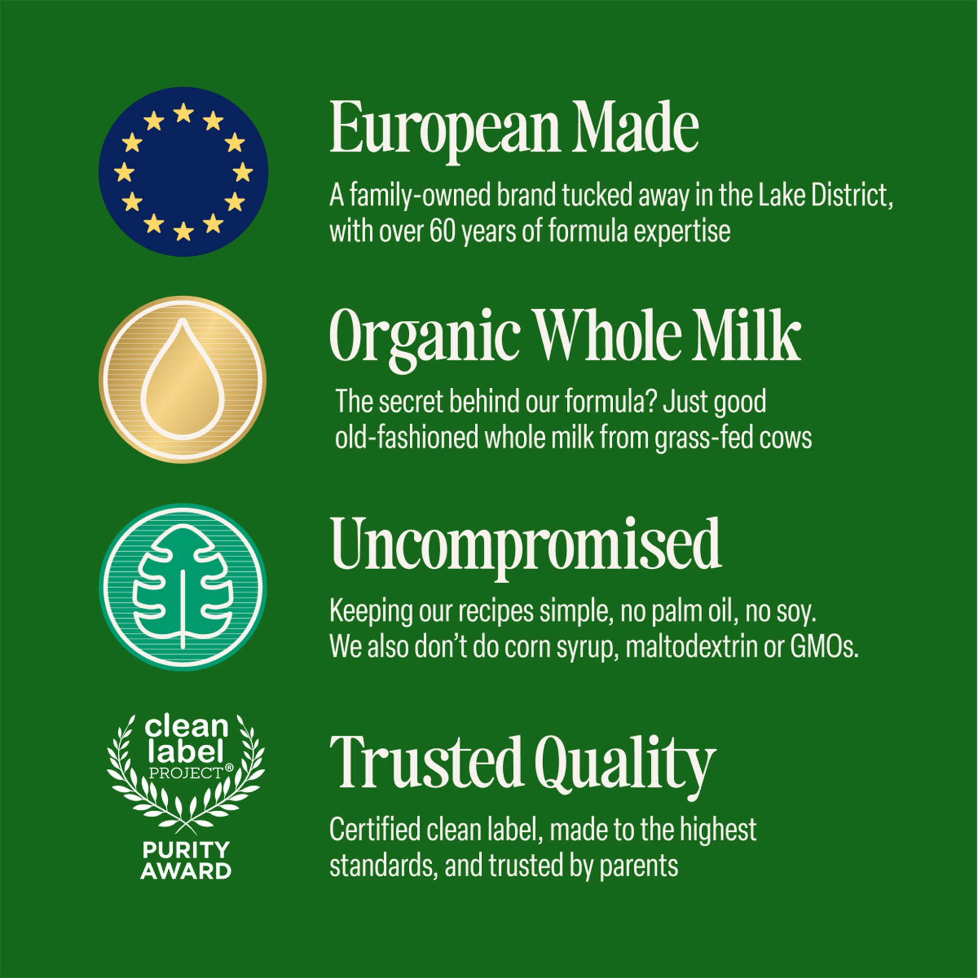 Kendal Nutricare USA LLC - 77000426 Infant Formula Kendamil® Organic Unflavored 28.2 oz. Can Powder Milk-Based