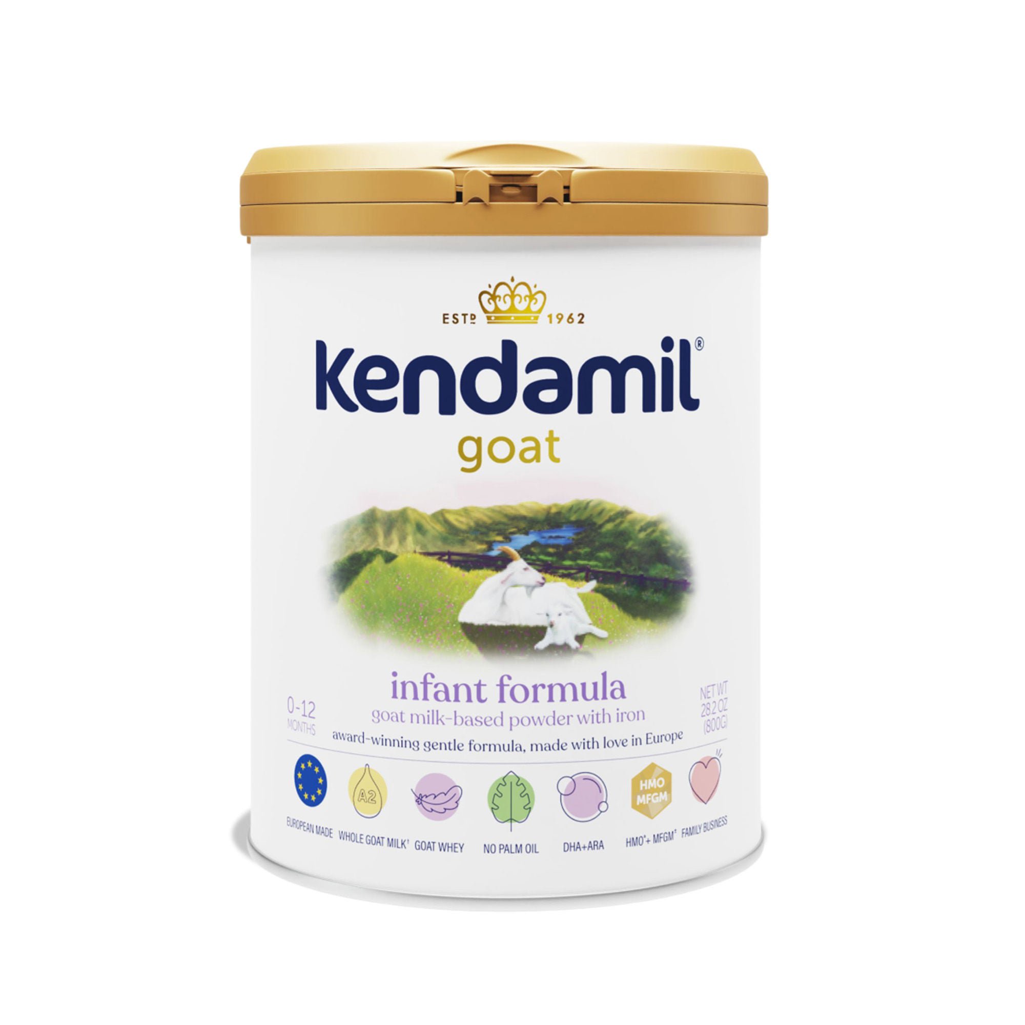 Kendal Nutricare USA LLC - 77000428 Infant Formula Kendamil® Goat Unflavored 28.2 oz. Can Powder Goat Milk-Based