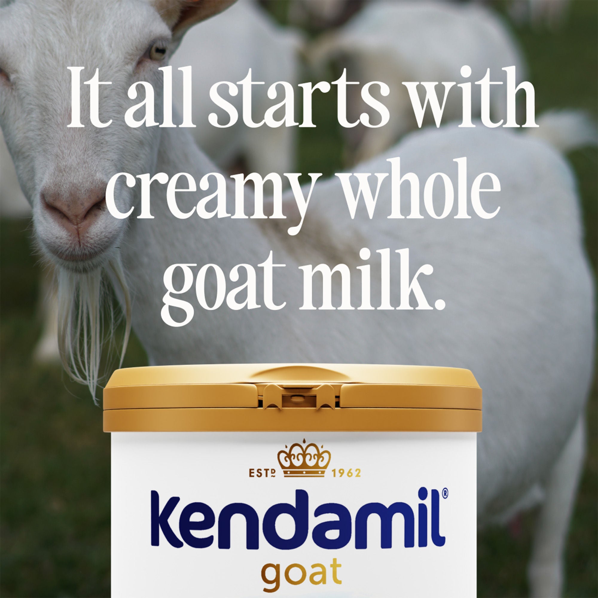 Kendal Nutricare USA LLC - 77000428 Infant Formula Kendamil® Goat Unflavored 28.2 oz. Can Powder Goat Milk-Based