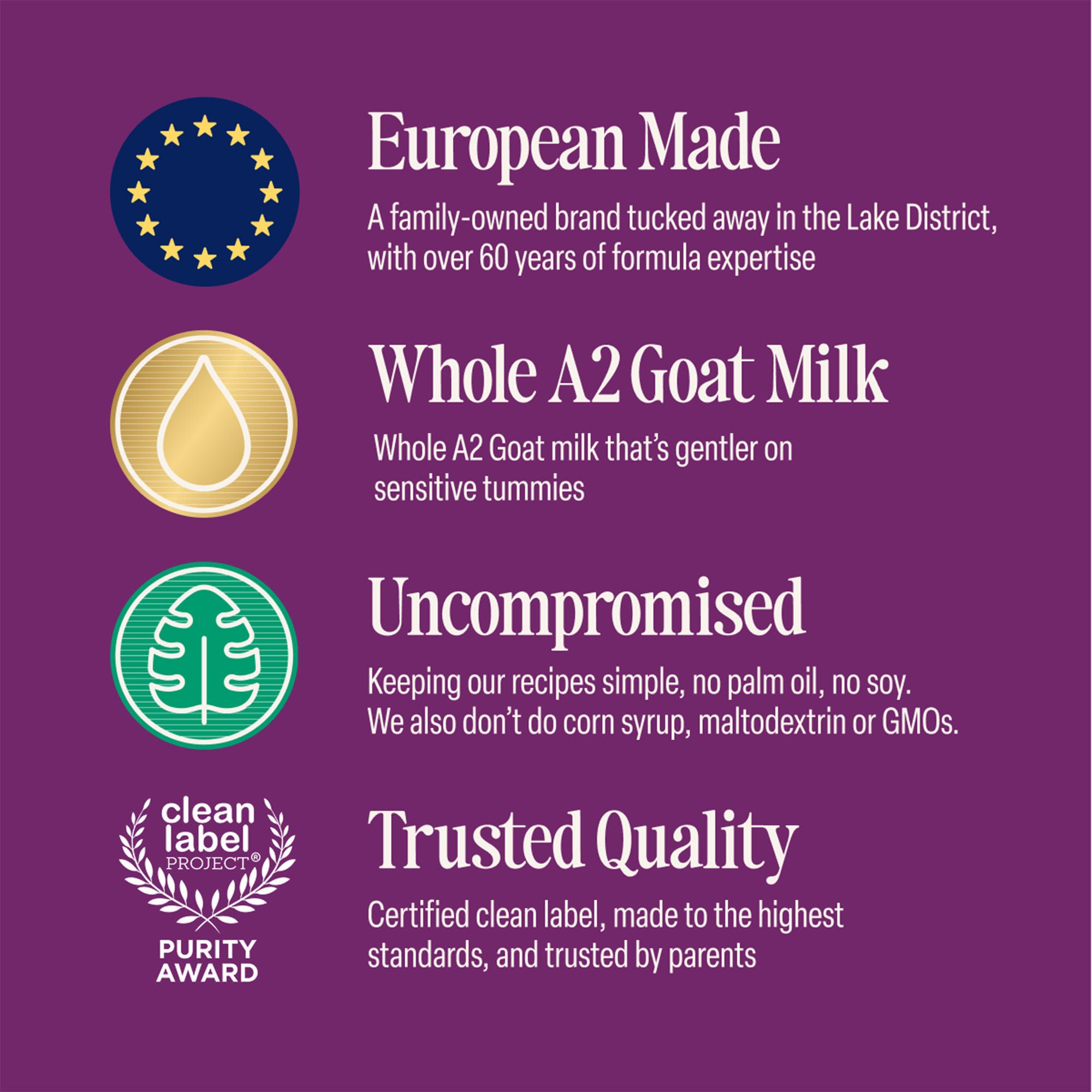 Kendal Nutricare USA LLC - 77000428 Infant Formula Kendamil® Goat Unflavored 28.2 oz. Can Powder Goat Milk-Based