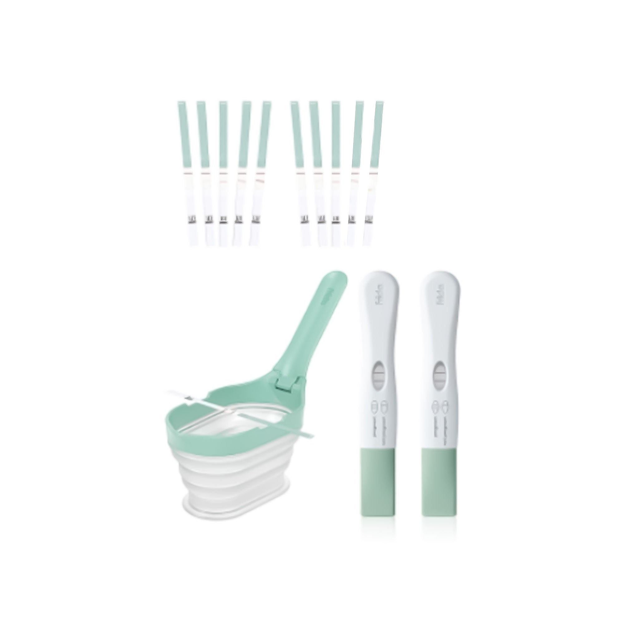 Fridababy LLC - 500001406 Reproductive Health Test Kit Frida Fertility All-in-One Ovulation and Pregnancy Test 30 Tests per Kit