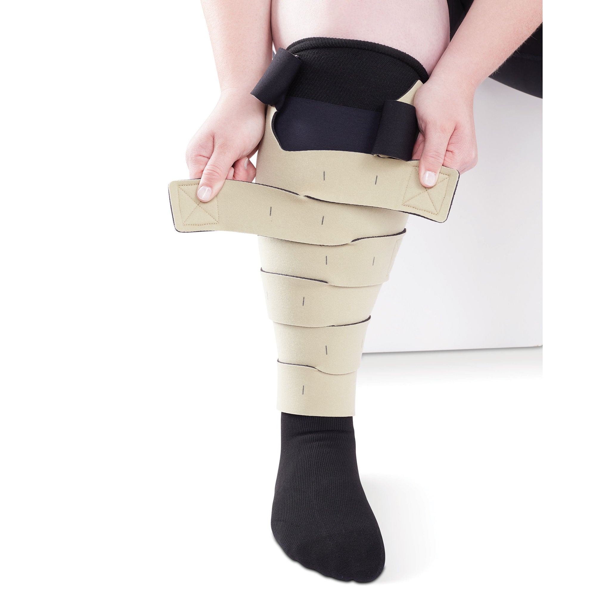 Mediusa - CJF42002 Compression Wrap circaid® juxtafit® Medium / Short Beige Leg