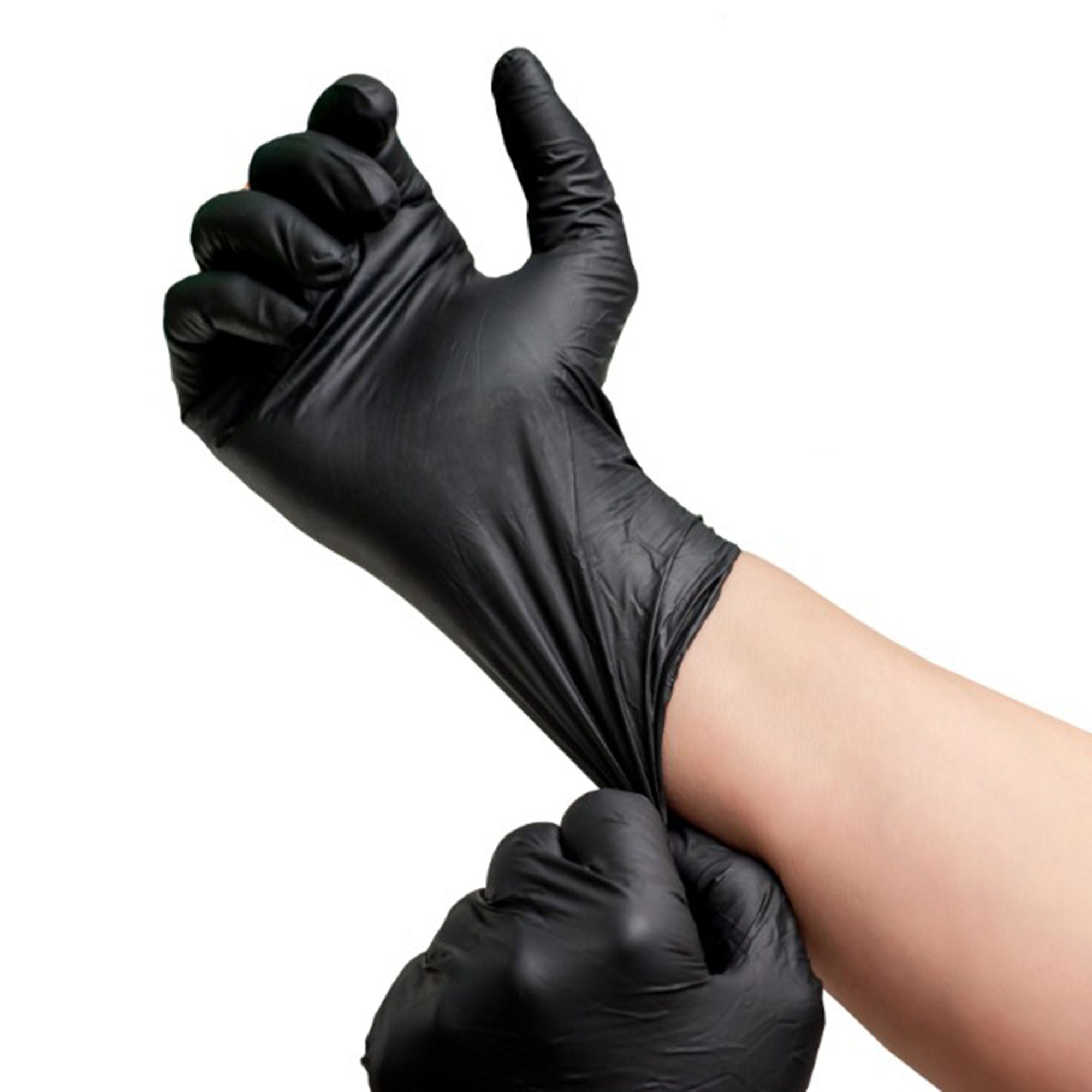 VWR International - 76457-132 Exam Glove VWR® Ultra-Light Medium 250 per Box NonSterile Nitrile Standard Cuff Length Textured Fingertips Black Chemo Tested / Fentanyl Tested