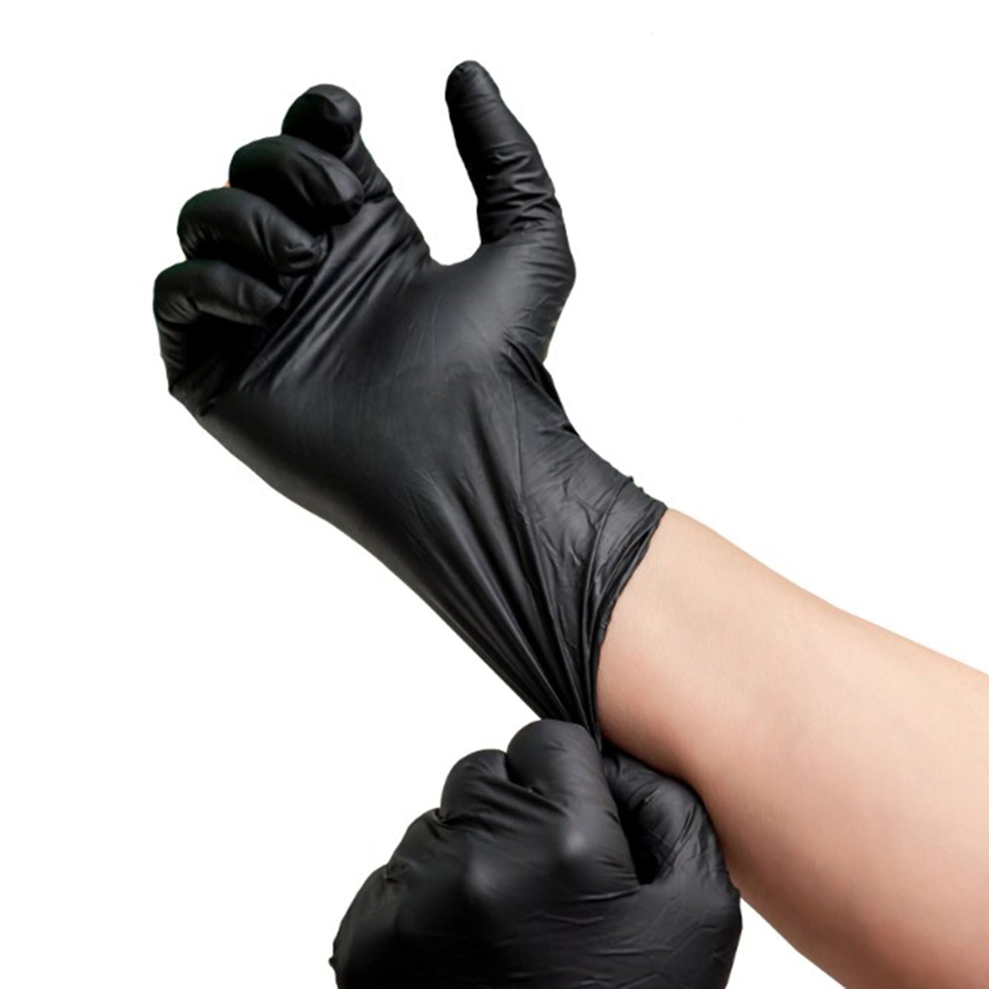 VWR International - 76457-134 Exam Glove VWR® Ultra-Light Large 250 per Box NonSterile Nitrile Standard Cuff Length Textured Fingertips Black Chemo Tested / Fentanyl Tested