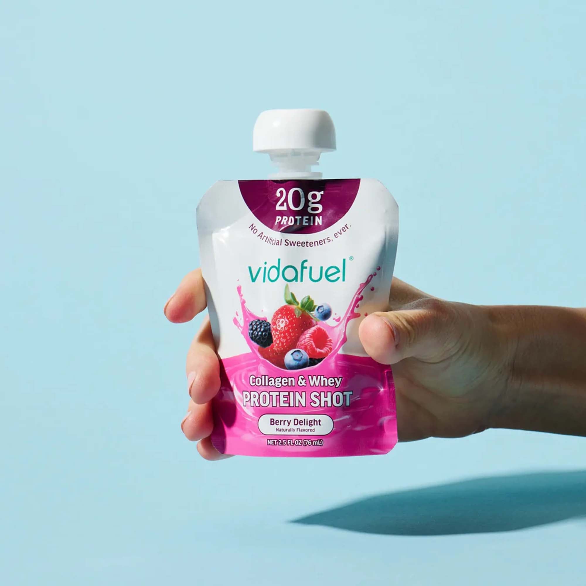 Vidafuel Inc - 02-622 Oral Supplement vidafuel® Protein Shot Berry Delight Flavor Liquid 2.5 oz. Pouch