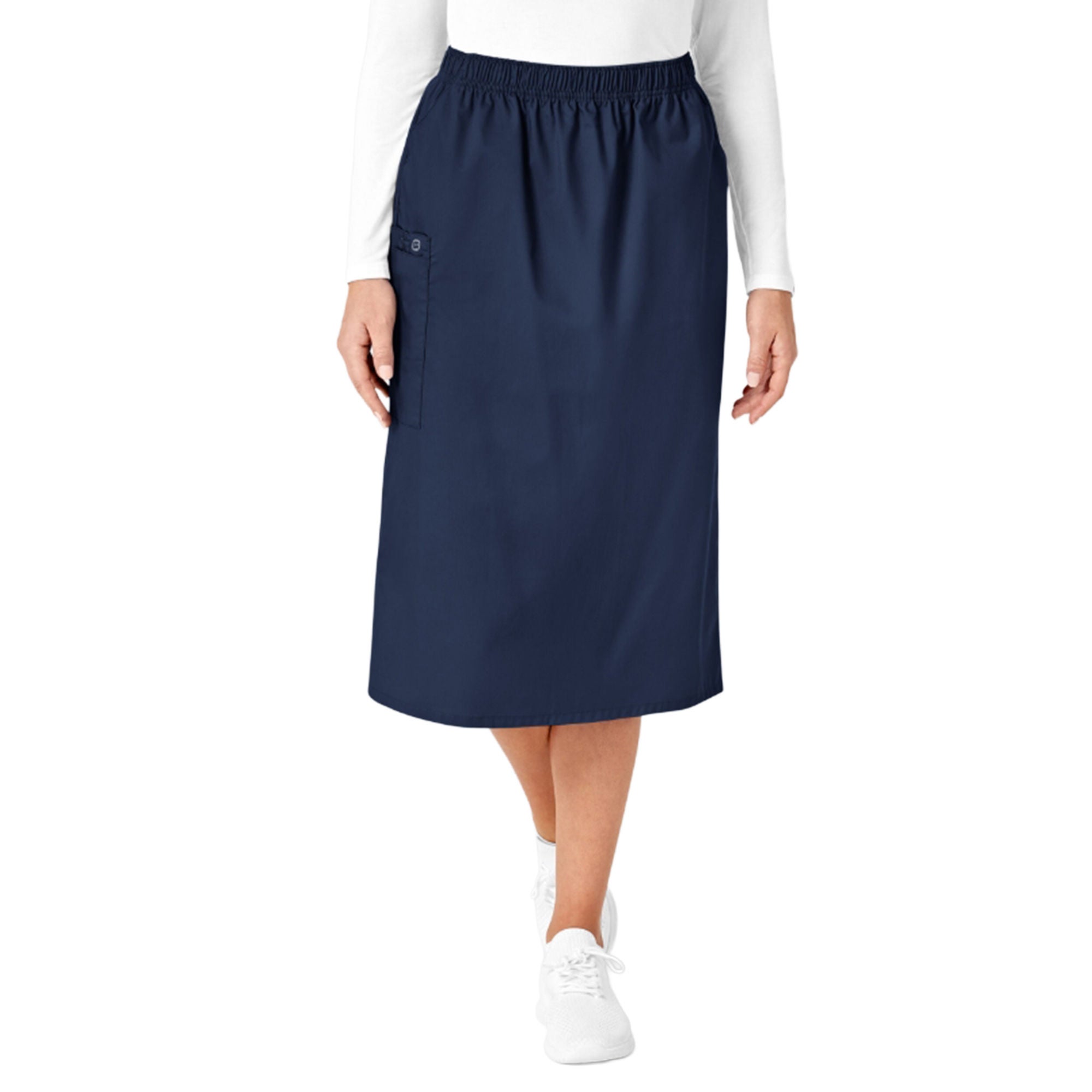 Fashion Seal Uniforms - 701-NAVY-XS Cargo Skirt WonderWORK Navy Blue X-Small
