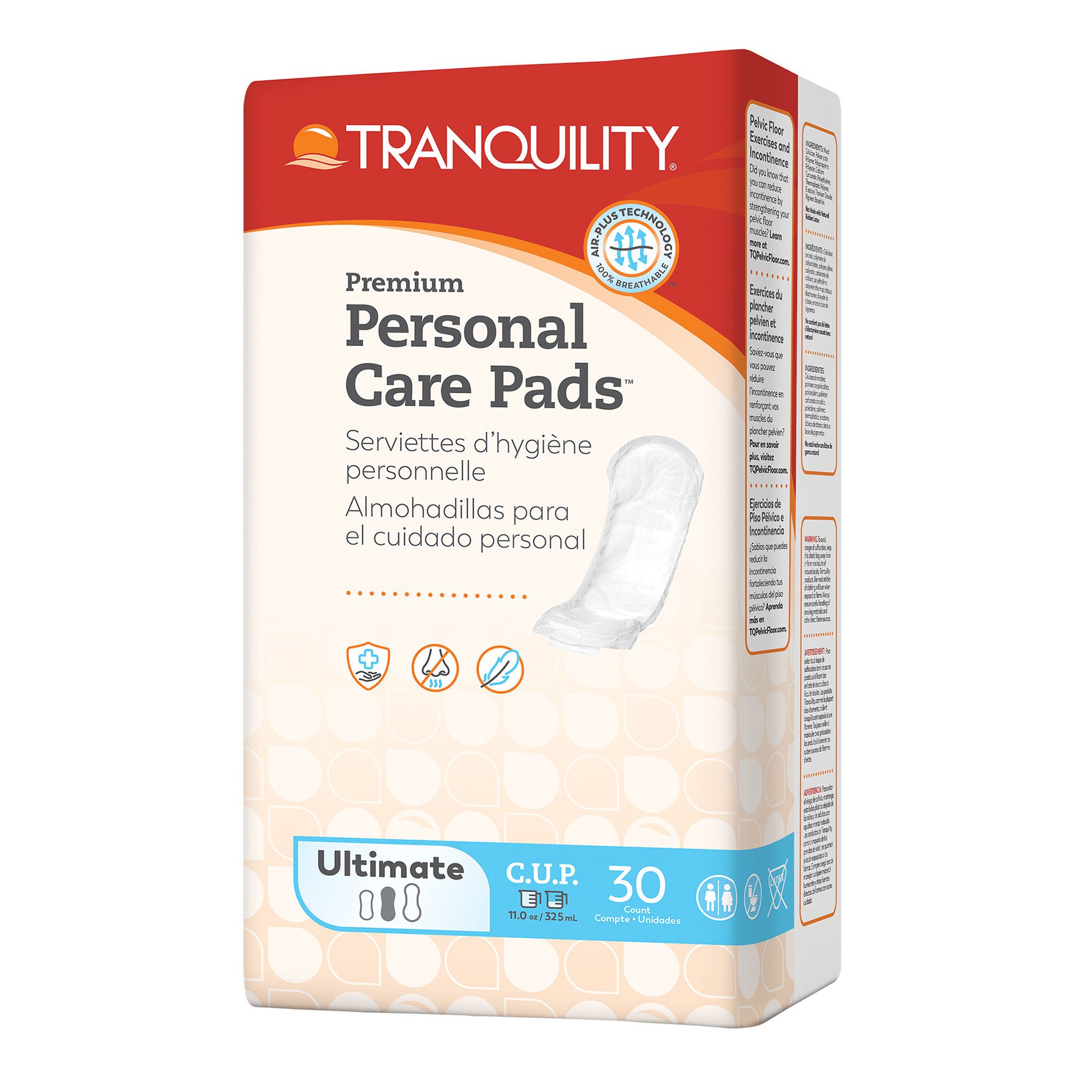 Principle Business Enterprises - 2481 Bladder Control Pad Tranquility® Premium Ultimate 13-7/10 Inch Length Heavy Absorbency Super Absorbent Core One Size Fits Most