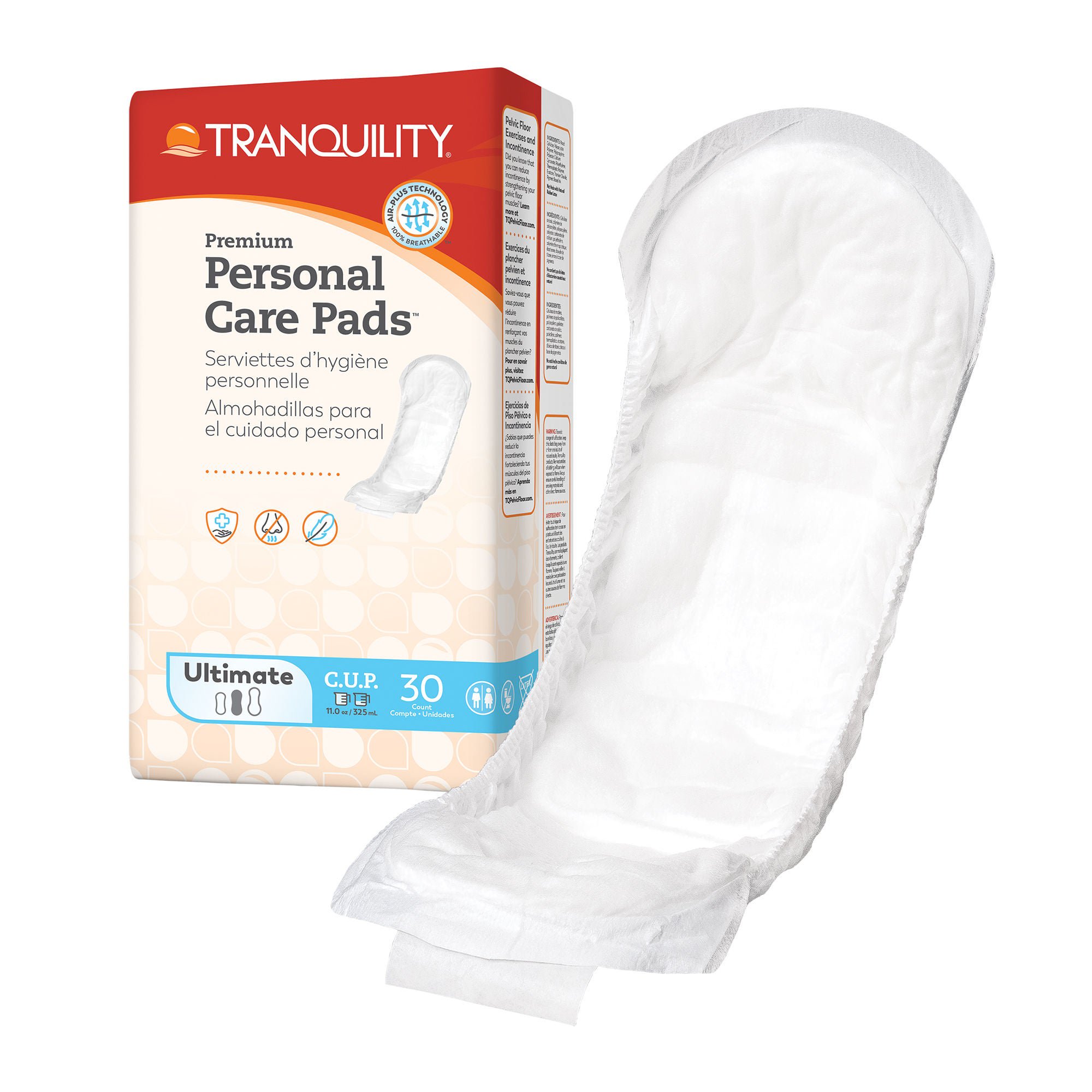 Principle Business Enterprises - 2481 Bladder Control Pad Tranquility® Premium Ultimate 13-7/10 Inch Length Heavy Absorbency Super Absorbent Core One Size Fits Most