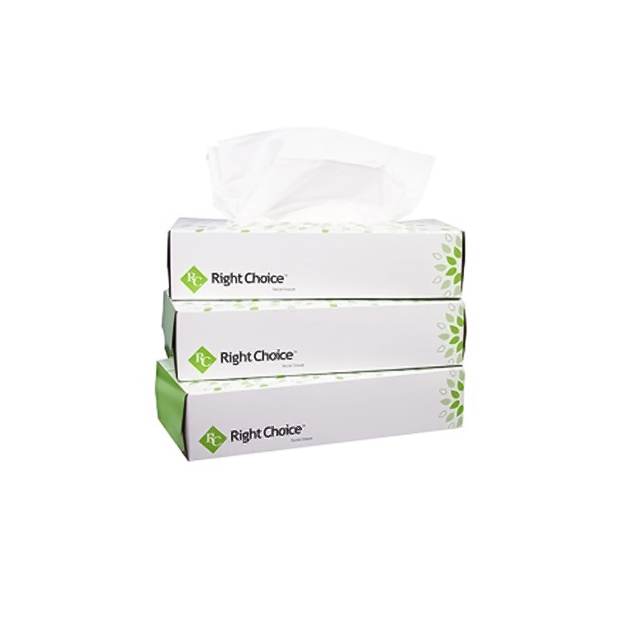 R3 LLC - 78000354 Facial Tissue Right Choice® White 7.9 X 7.9 Inch 100 Count