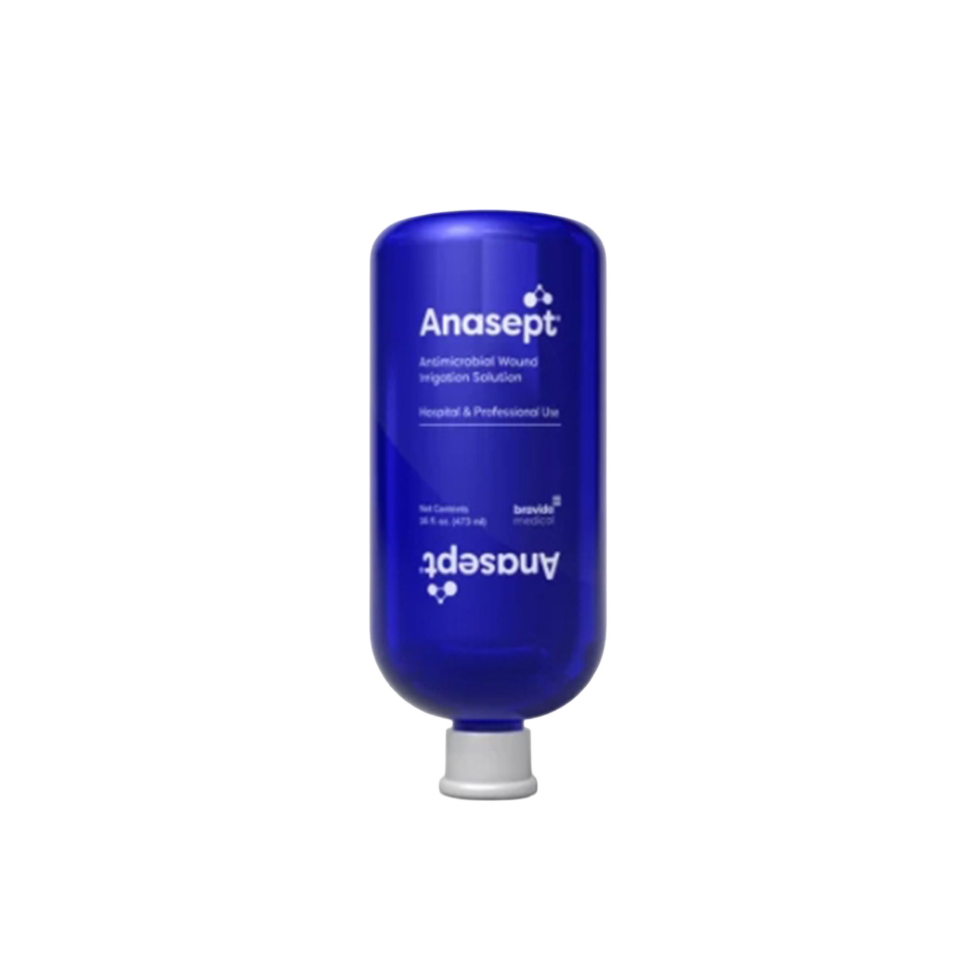 Bravida Medical - 4160IC-CS Antimicrobial Wound Lavage Anasept® 16 oz. Instill / Spikeable Application Bottle NonSterile Antimicrobial