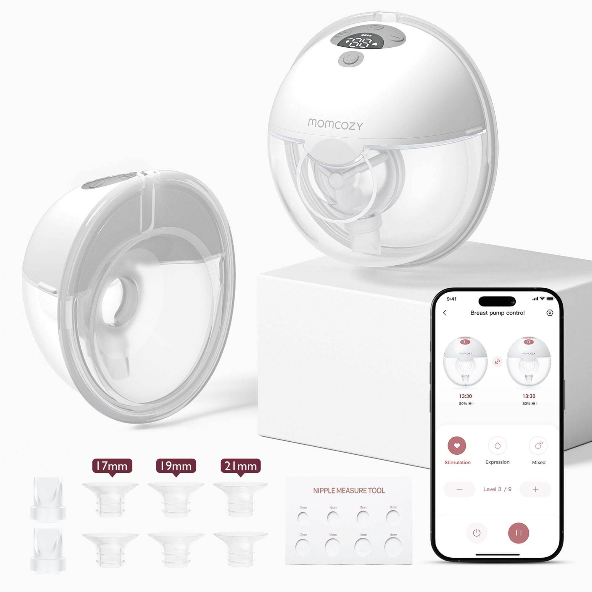 Root Technology Ltd - BP380-GR71000B00103-C Hands Free Double Electric Breast Pump Momcozy M5 Smart