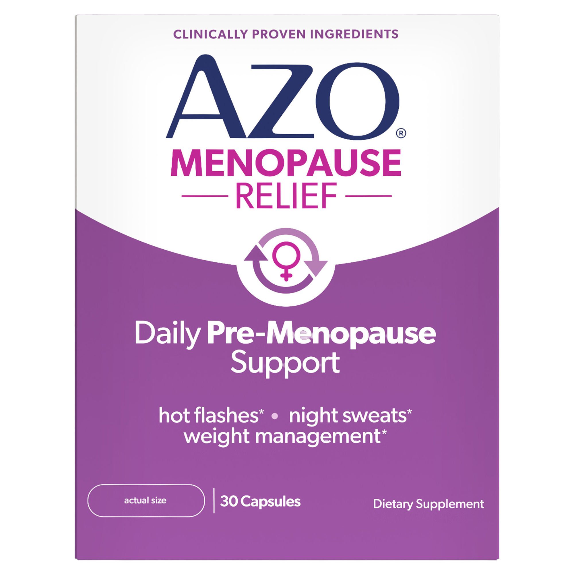 i-Health Inc - 787651760582 Dietary Supplement AZO® Black Cohosh Root Extract 40 mg Capsule 30 Capsules Unflavored