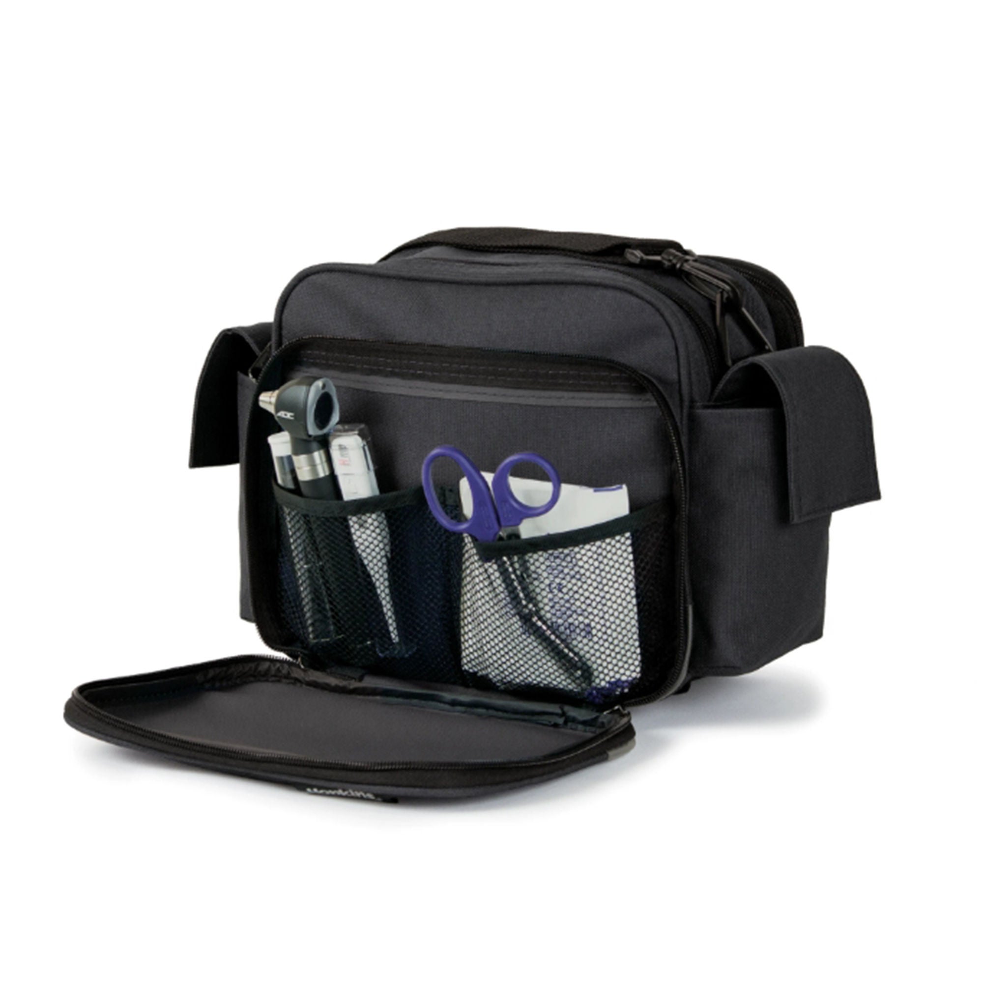 Market Lab Inc - 530628-BK-MCK-MFB Home Health Medical Bag Hopkins Mini Black 600D Waterproof Polyester 7 X 9-1/2 X 10 Inch