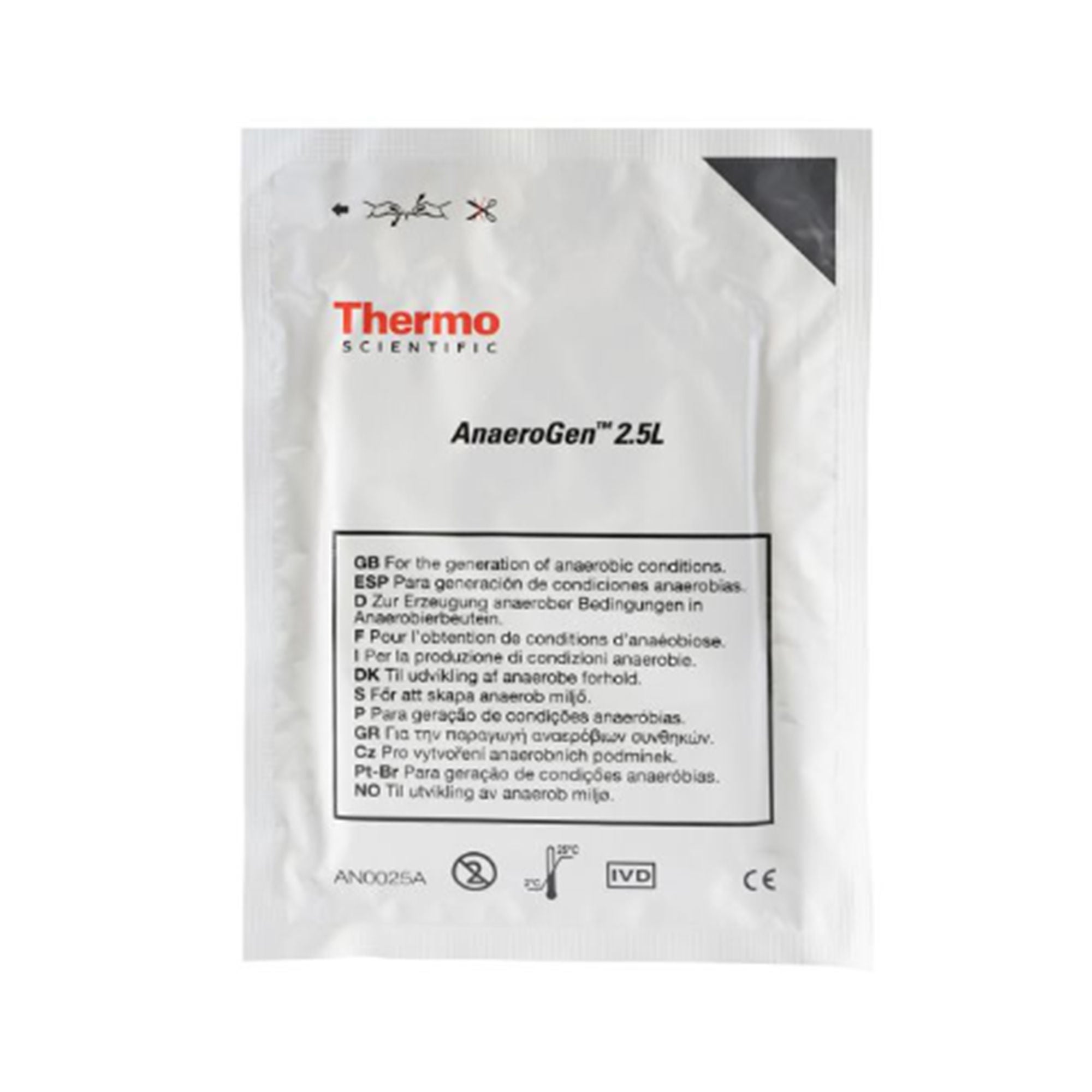 Hardy Diagnostics - AN25US AnaeroGen™ Anaerobic Gas Generator 2.5 Liter For Oxoid Jar