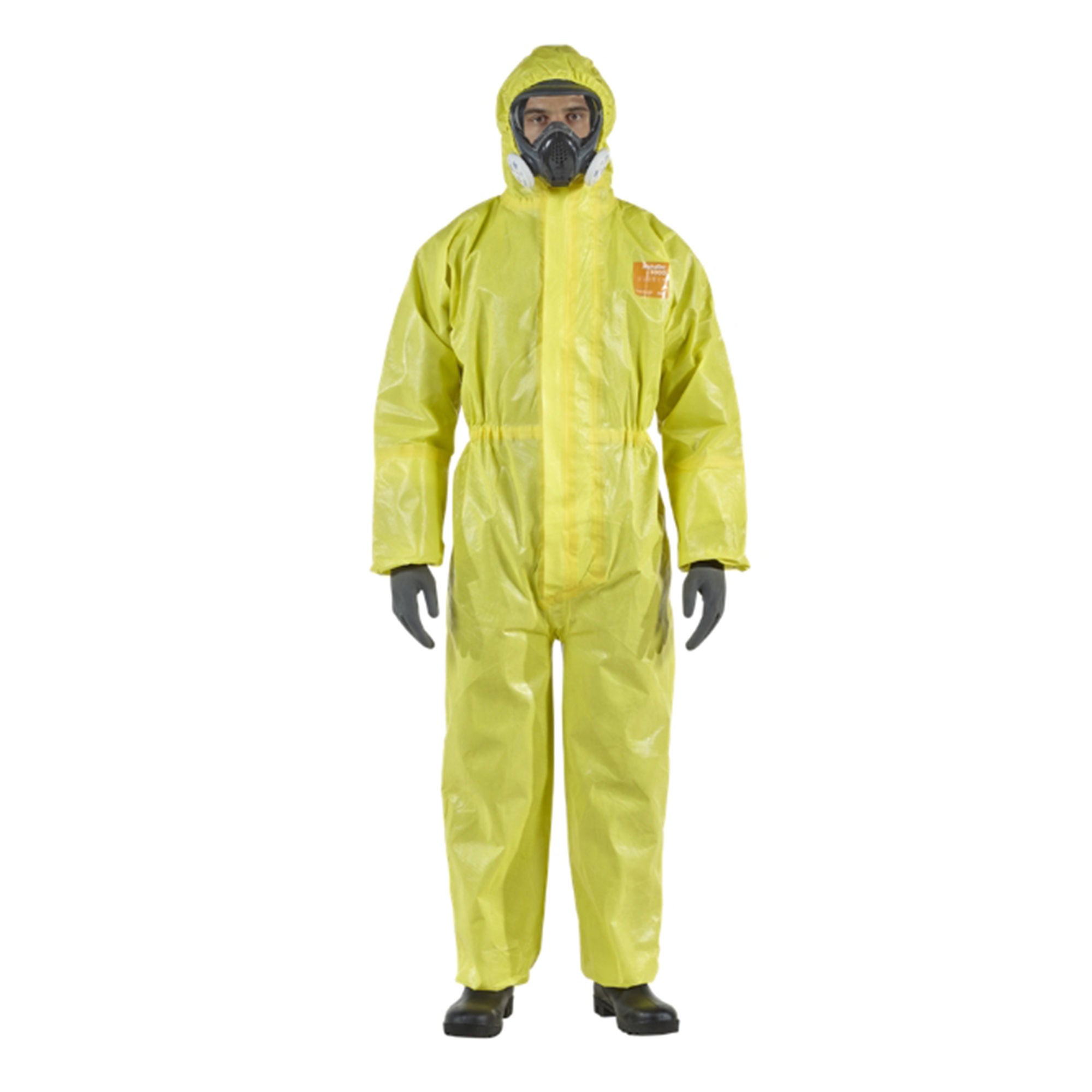Ansell - YE30-T-92-111-02 Chemical Protective Suit AlphaTec® 3000 Small Yellow Disposable NonSterile