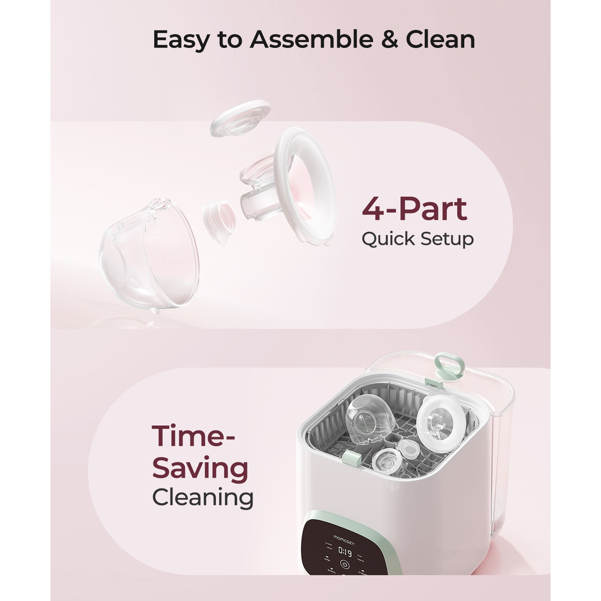 Root Technology Ltd - BP335-WH71000B00102-A Wearable Double Electric Breast Pump Momcozy S12 Pro Quick