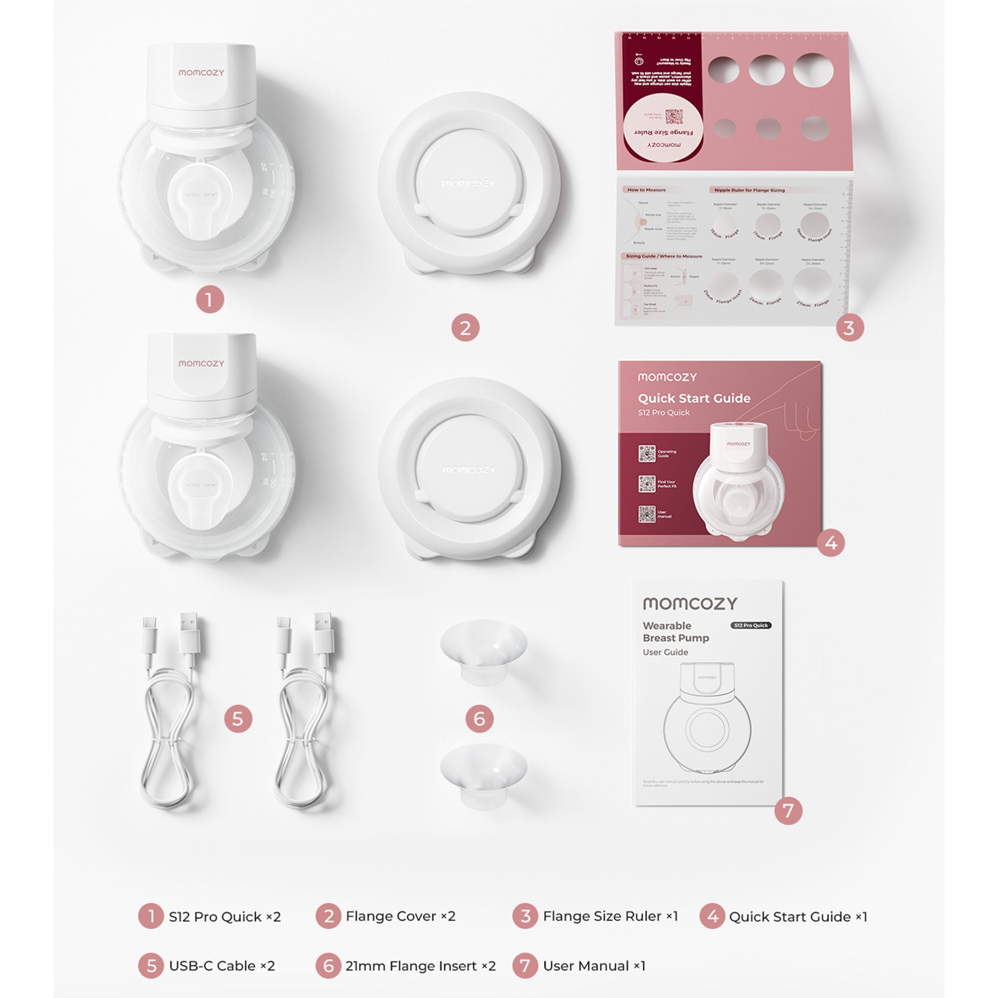 Root Technology Ltd - BP335-WH71000B00102-A Wearable Double Electric Breast Pump Momcozy S12 Pro Quick