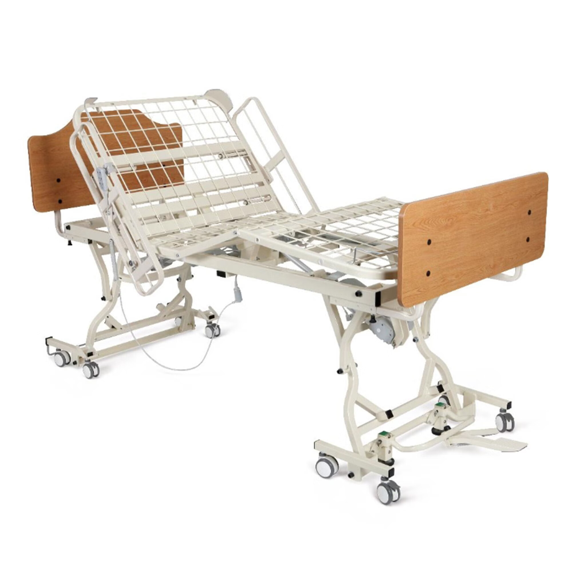 Medline - FCE1385B Long Term Care Bed Medline Alterra 1385 Long Term Care High-Low 80 Inch Length Grid Deck 29.88 Inch Height