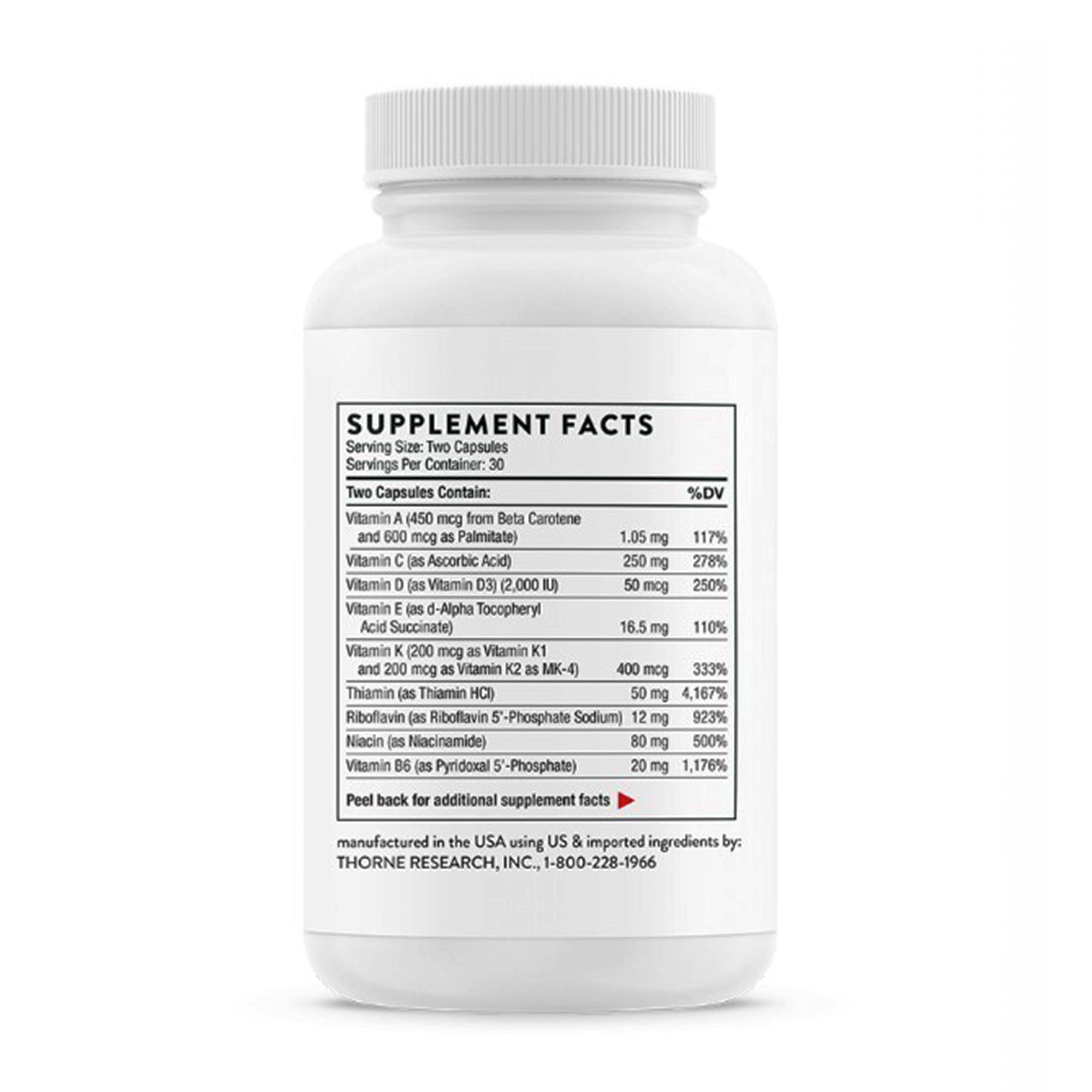 Thorne Dietary Supplement VM2 by Thorne Research
