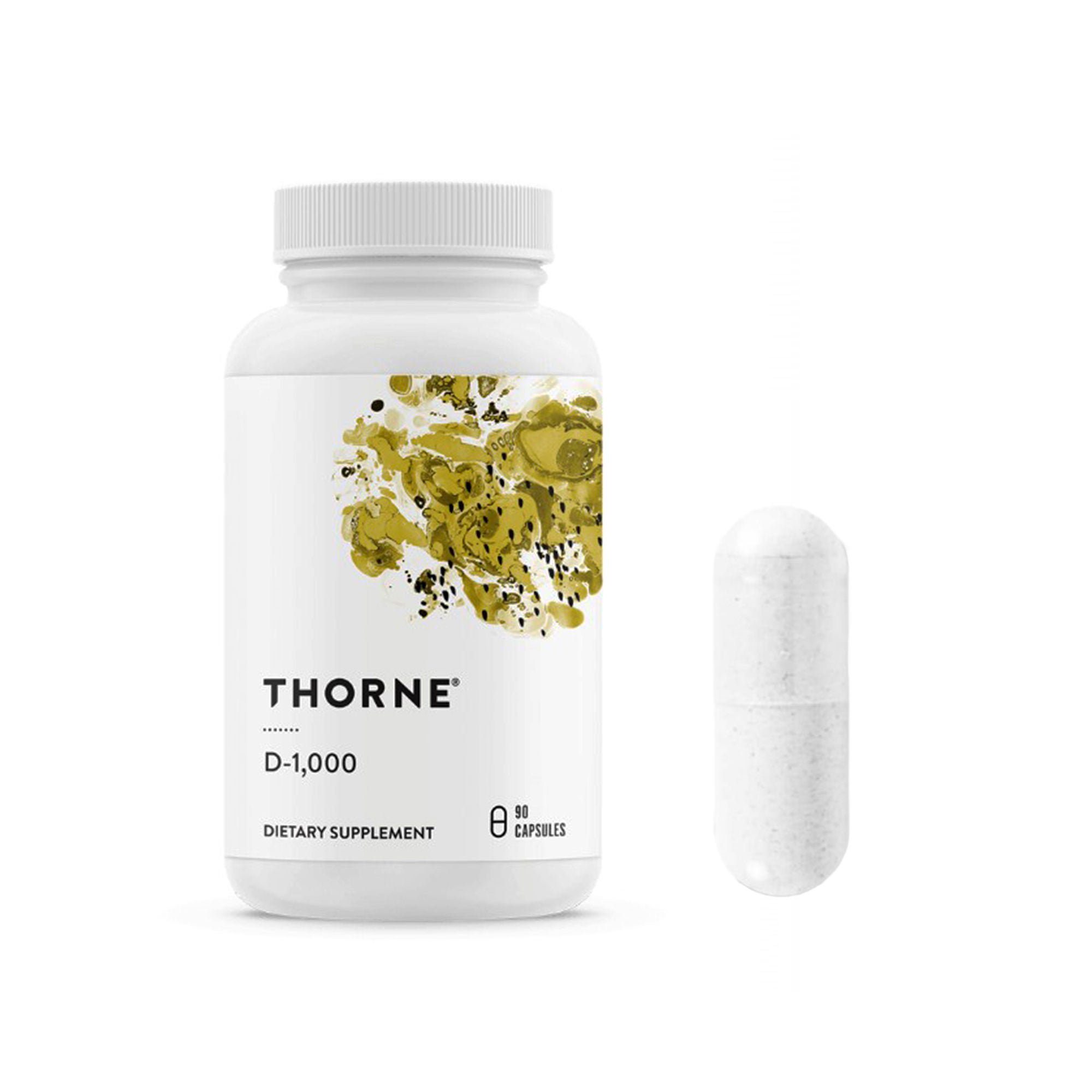 Thorne Vitamin D-1,000 Dietary Supplement D128 by Thorne Research