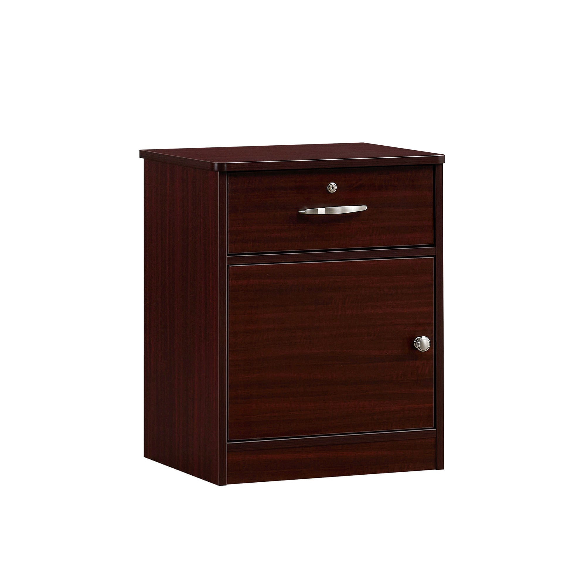 Medacure Inc - CC-NS1D-MH Bedside Nightstand Contemporary Collection Mahogany 24 X 16 X 30 Inch 1 Drawer 1 Shelf Single Door