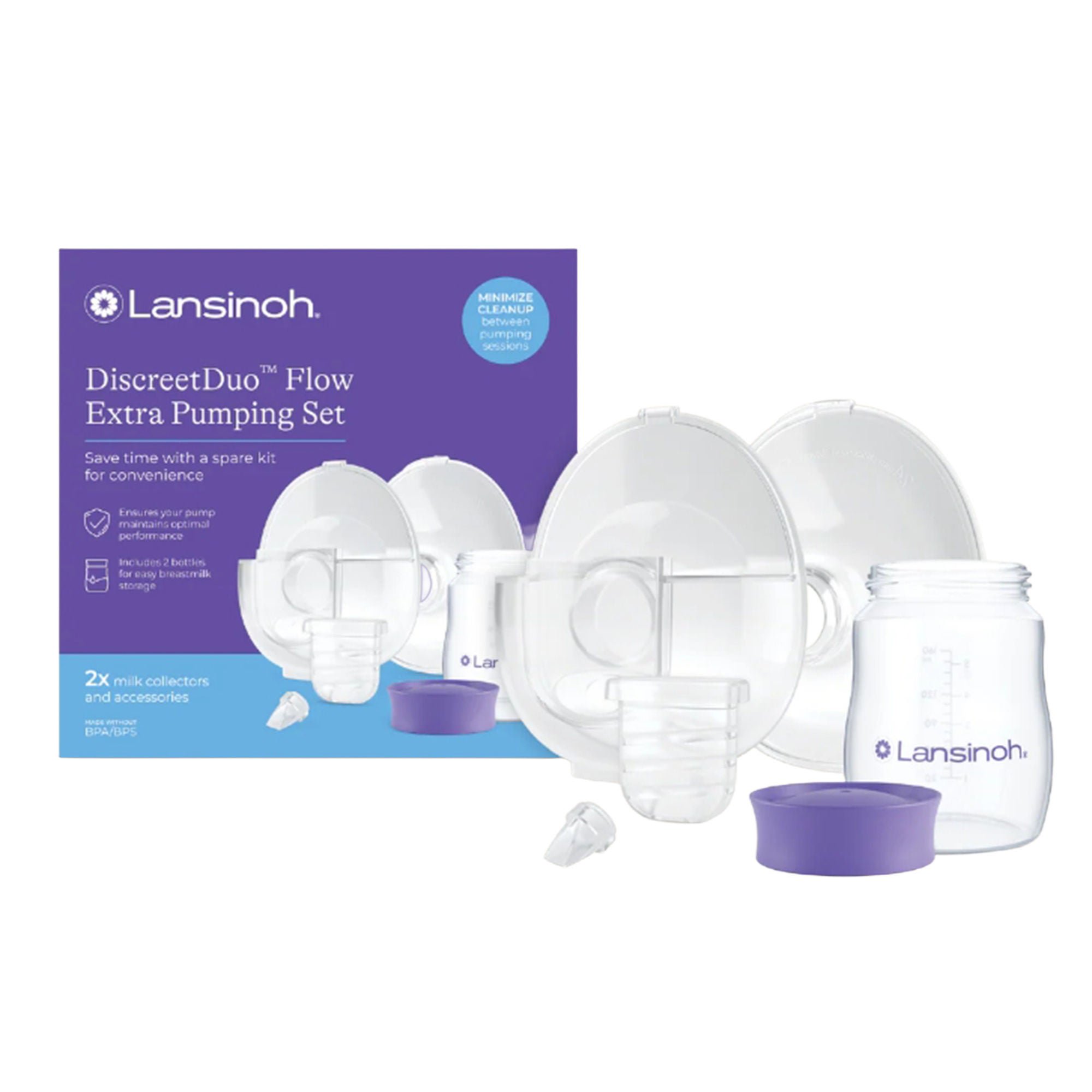 Emerson Healthcare - 53897 Extra Pumping Set Lansinoh DiscreetDuo Flow For DiscreetDuo™ FLOW Pump Only