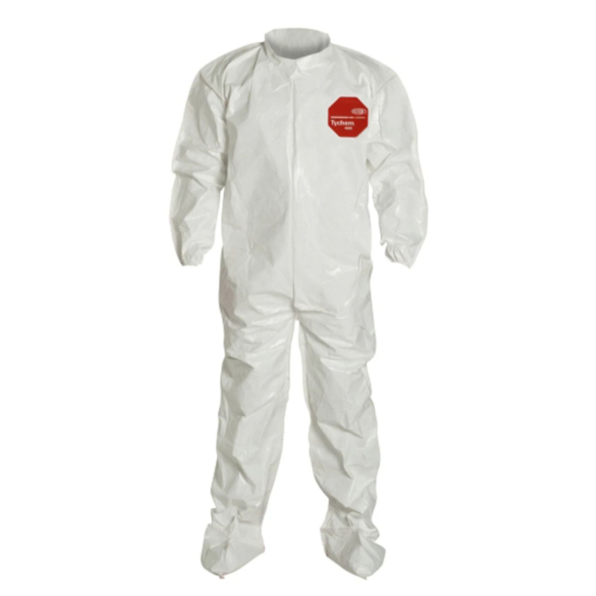 Dupont Specialty Products USA LLC - SL121BWH2X001200 Coverall with Attached Socks DuPont™ Tychem® 4000 2X-Large White Disposable NonSterile