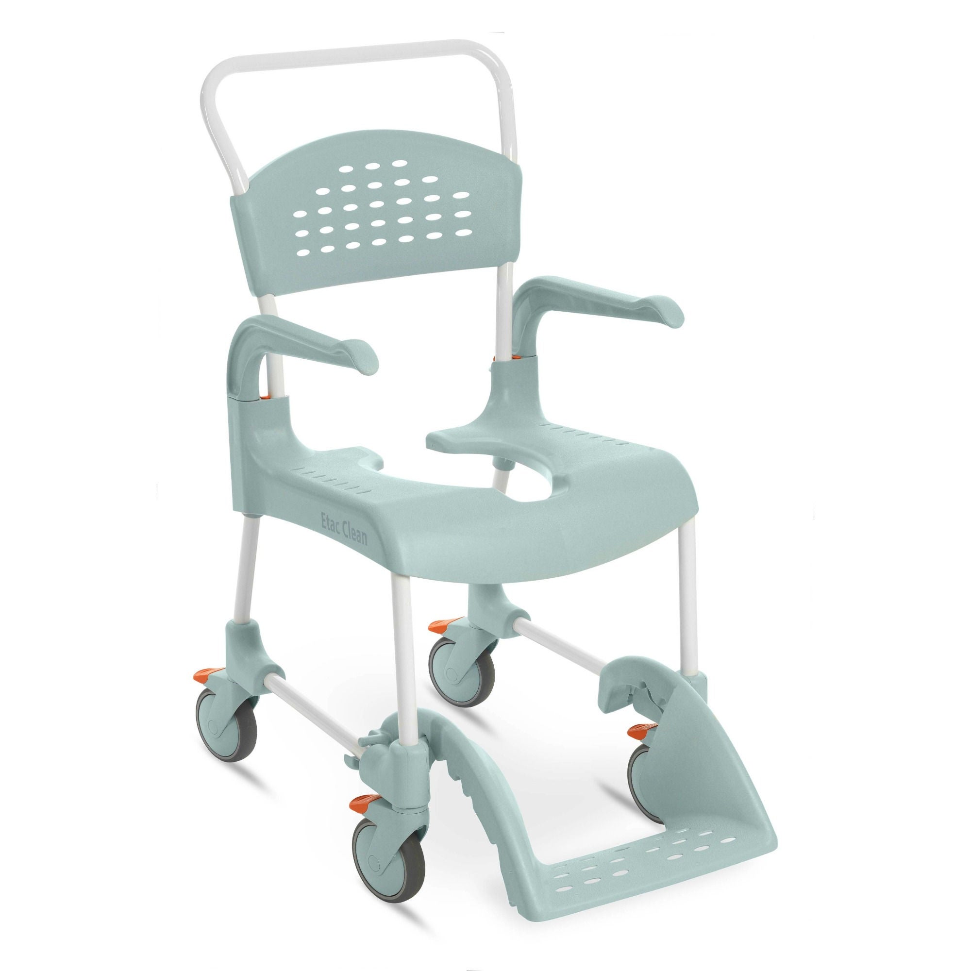 DT Davis Enterprises Ltd - E80229210 Commode / Shower Chair Etac® Clean Fixed Arms Plastic Frame With Backrest 19 Inch Width 287 lbs. Weight Capacity