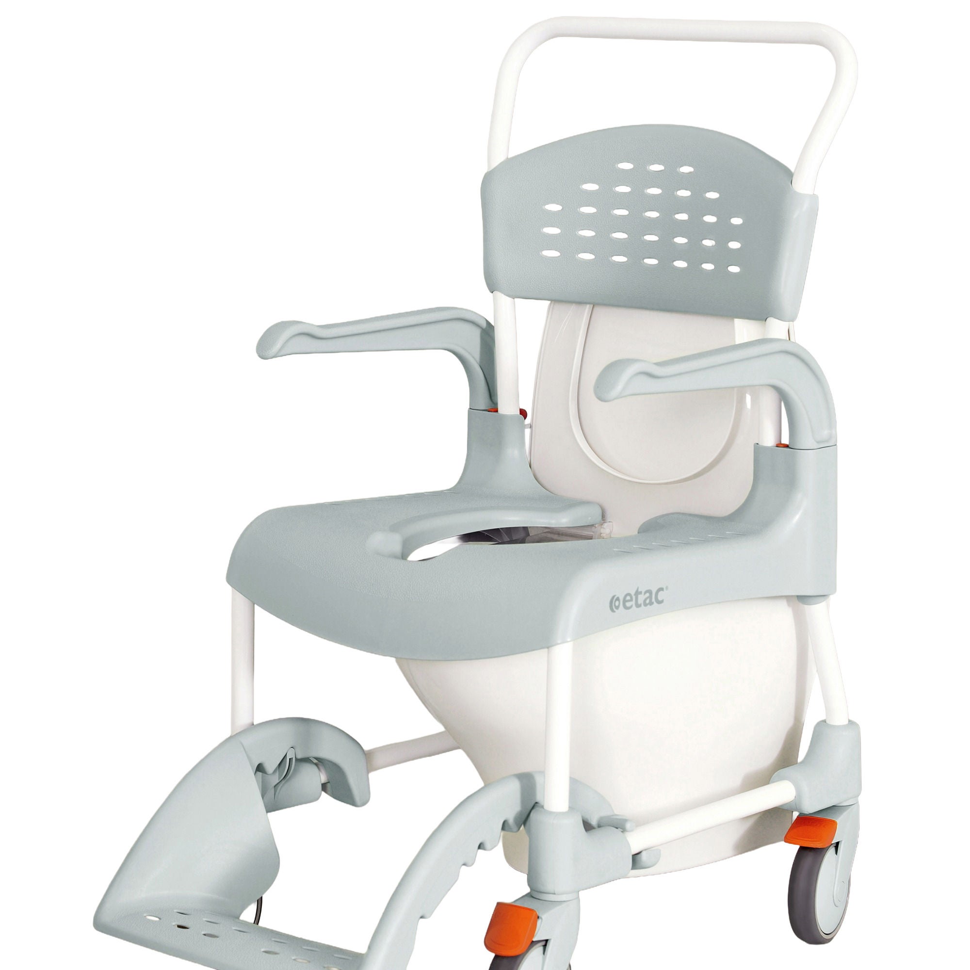 DT Davis Enterprises Ltd - E80229210 Commode / Shower Chair Etac® Clean Fixed Arms Plastic Frame With Backrest 19 Inch Width 287 lbs. Weight Capacity