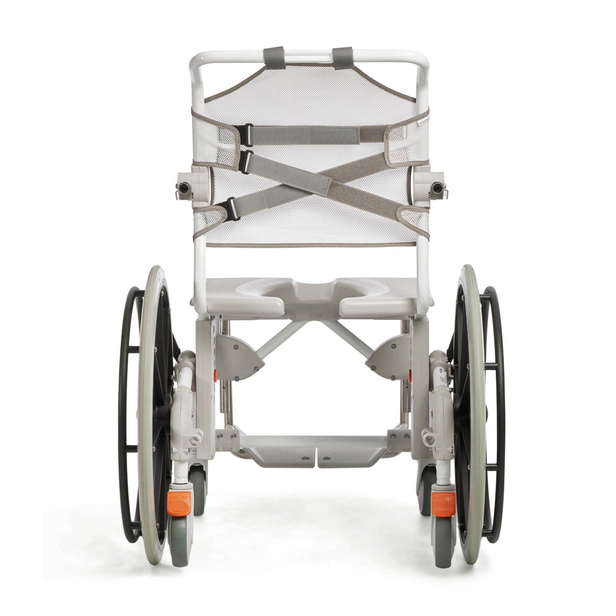 DT Davis Enterprises Ltd - E80229402 Commode / Shower Chair Etac® Swift Mobil Flip-Back Arms Plastic Frame With Backrest 25-1/4 Inch Seat Width 353 lbs. Weight Capacity