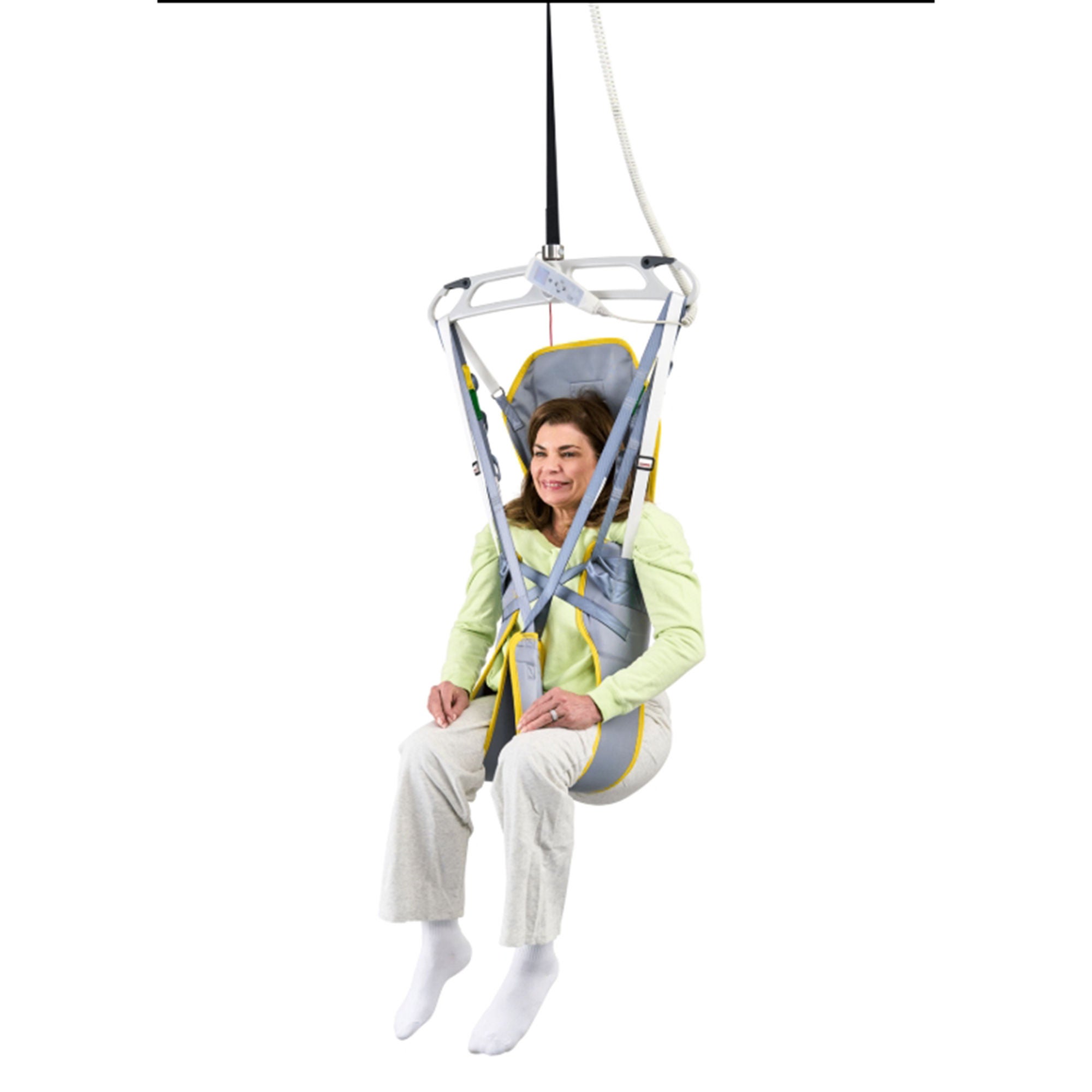 Span America - M921532-M Patient Sling Easy Access With Head Support Strap Attachment Medium 600 lbs. Weight Capacity