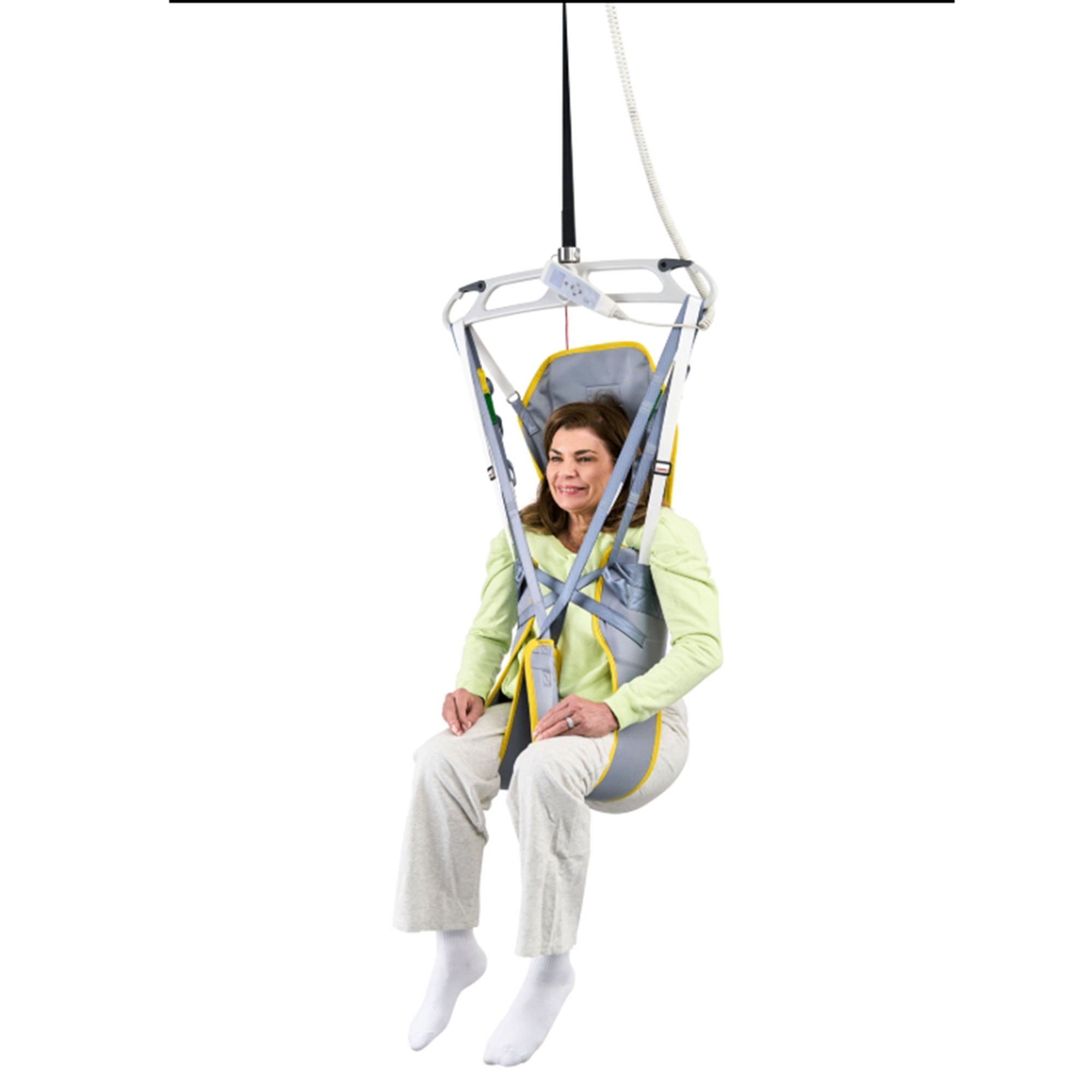 Span America - M921532-L Patient Sling Easy Access With Head Support Strap Attachment Large 600 lbs. Weight Capacity