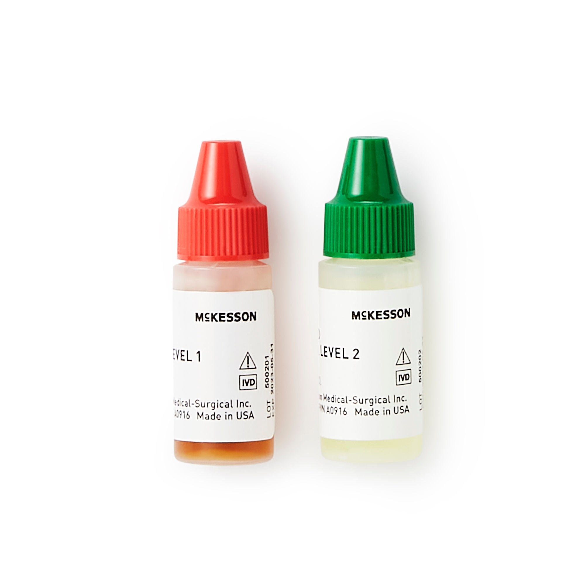 McKesson Brand - K-89119 Urine Chemistry Control Set McKesson Consult™ Analyte Testing Positive Level / Negative Level 5 Level 1 (Abnormal) 5 mL Bottles, 5 Level 2 (Normal with hCG) 5 mL Bottles