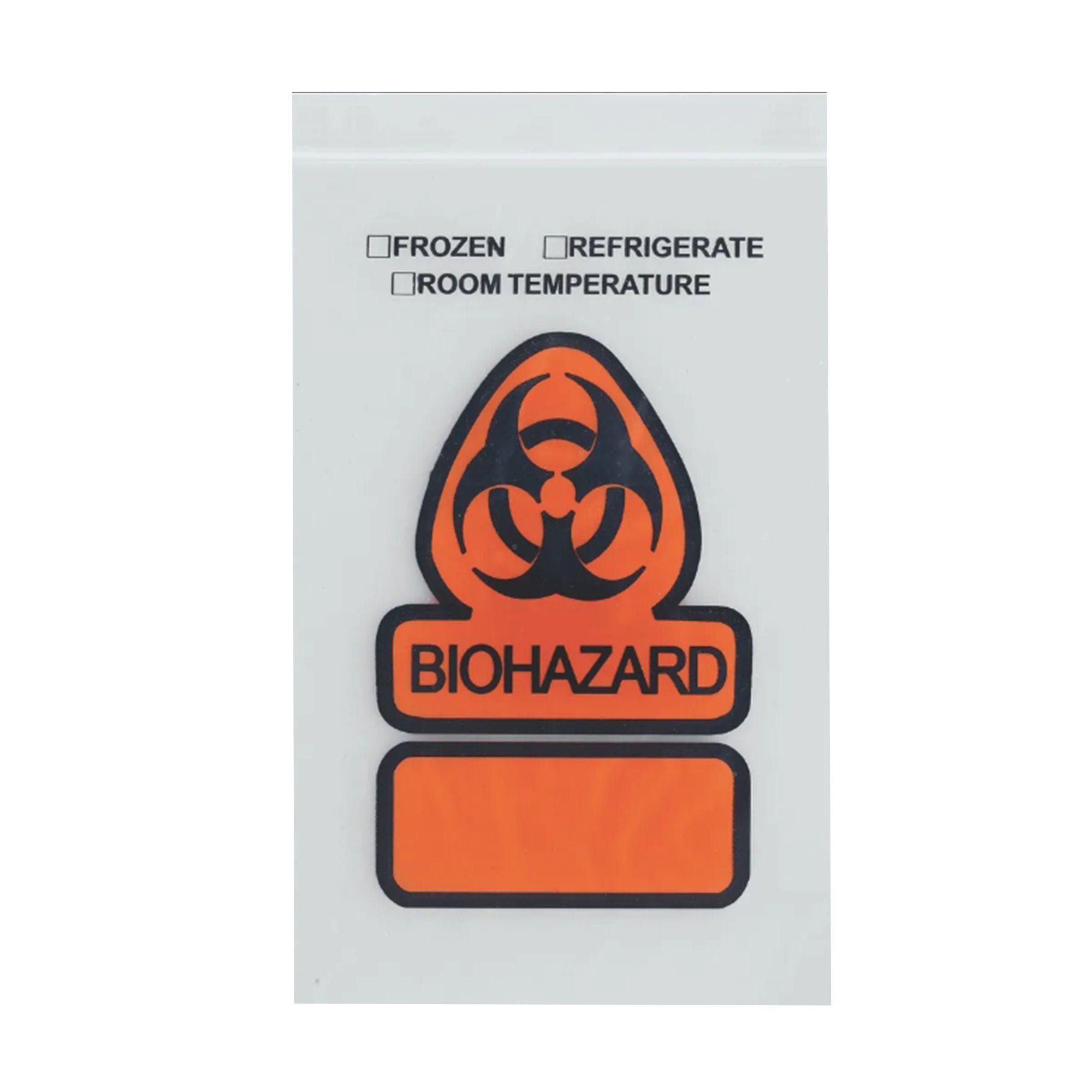 ASP Global LLC - Q606 Specimen Transport Bag with Document Pouch 12 X 15 Inch Zip Closure Biohazard Symbol / Storage Instructions NonSterile