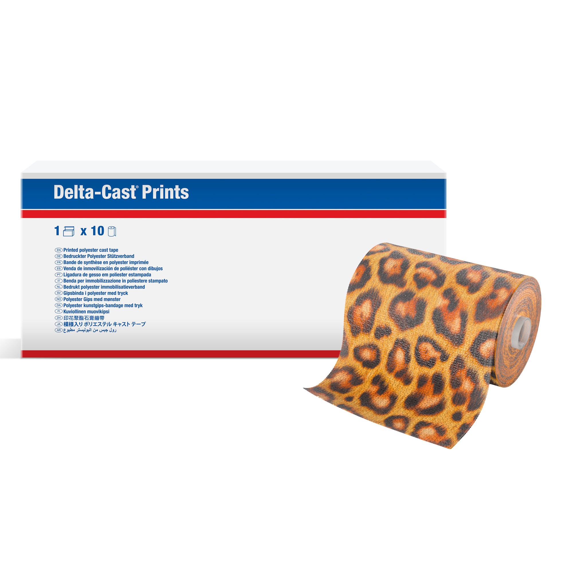 BSN Medical - 7227366 Cast Tape Delta-Cast® 3 Inch X 12 Foot Polyester Leopard Print