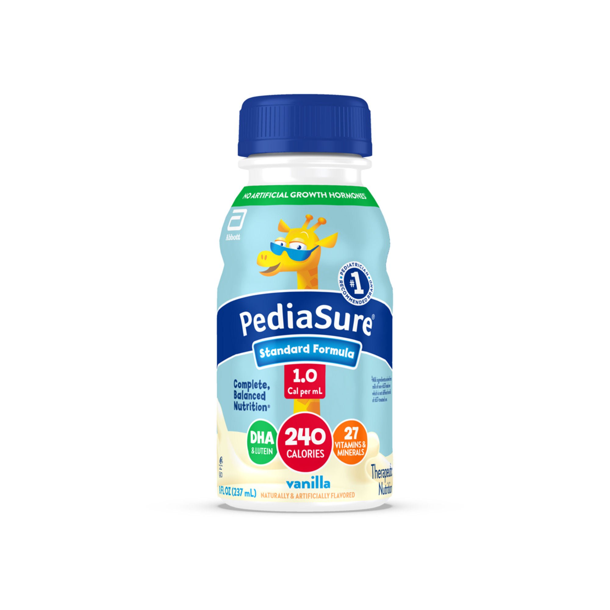 Abbott Nutrition - 69192 Pediatric Tube Feeding Formula PediaSure® Enteral 1.0 Cal Vanilla 8 oz. Bottle Liquid Calories