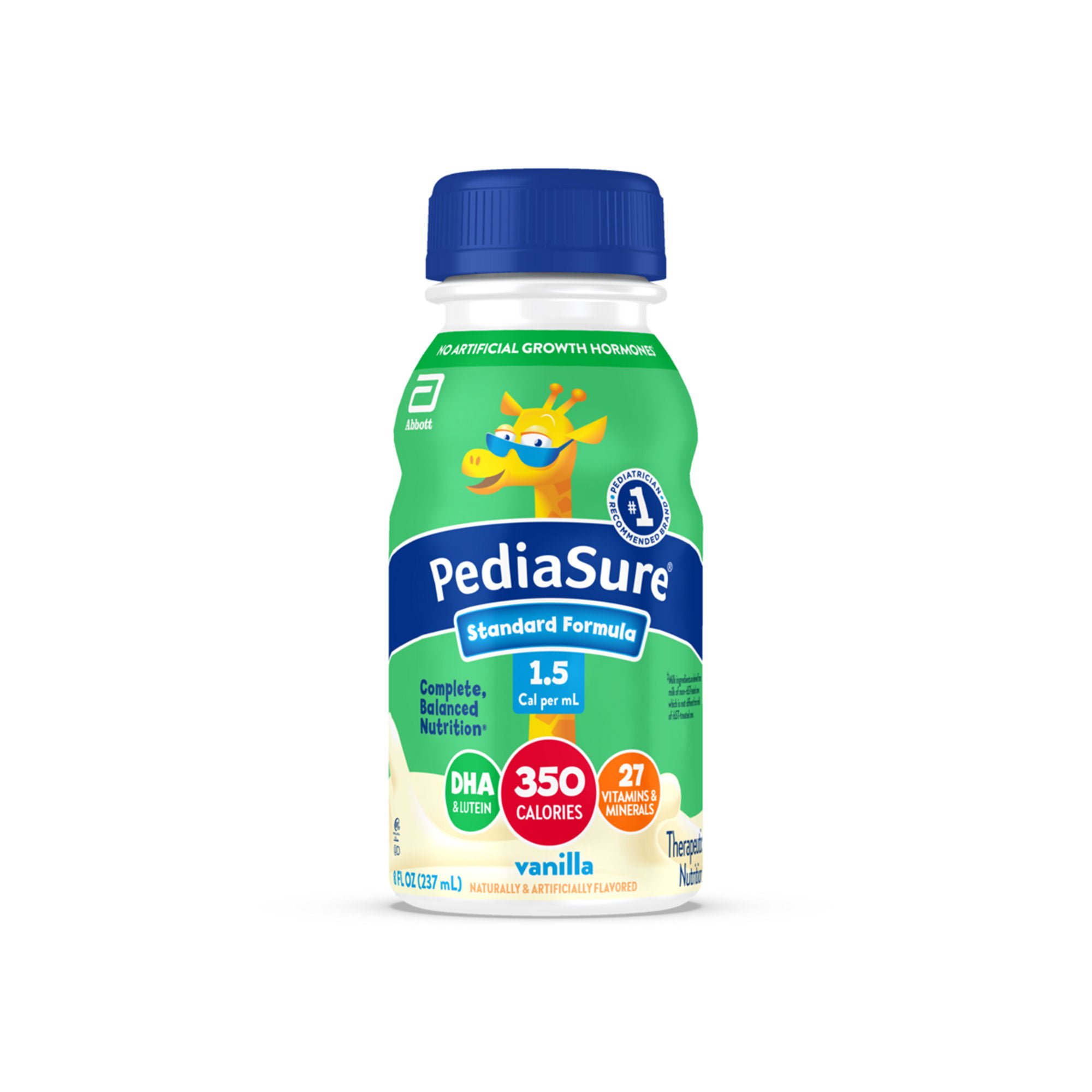 Abbott Nutrition - 69196 Pediatric Tube Feeding Formula PediaSure® Standard Formula 1.5 Cal Vanilla 8 oz. Bottle Liquid Calories