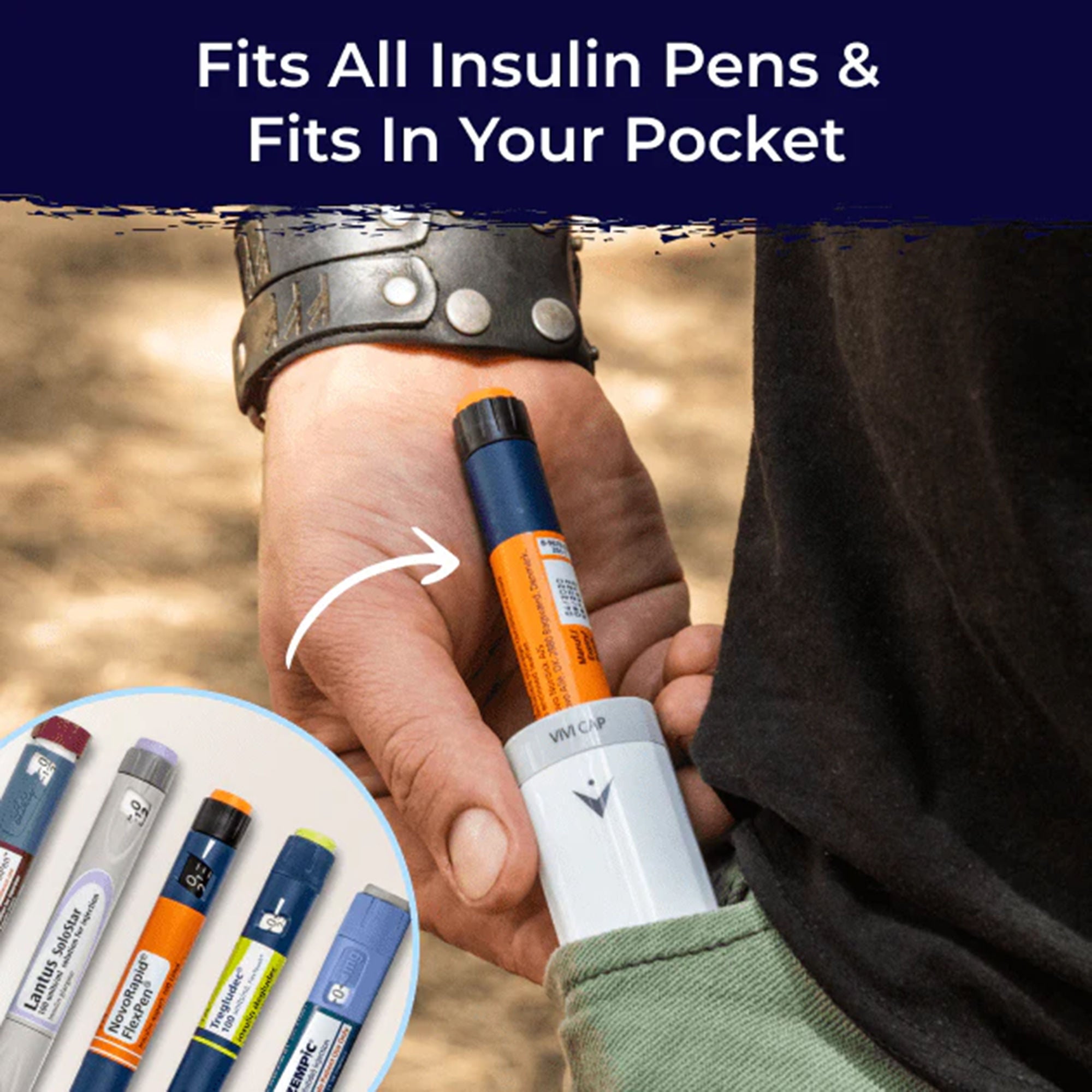TempraMed USA Inc - 12102025 TempraMed VIVI Cap Smart: Insulin/GLP-1 Protection & Injection Tracking