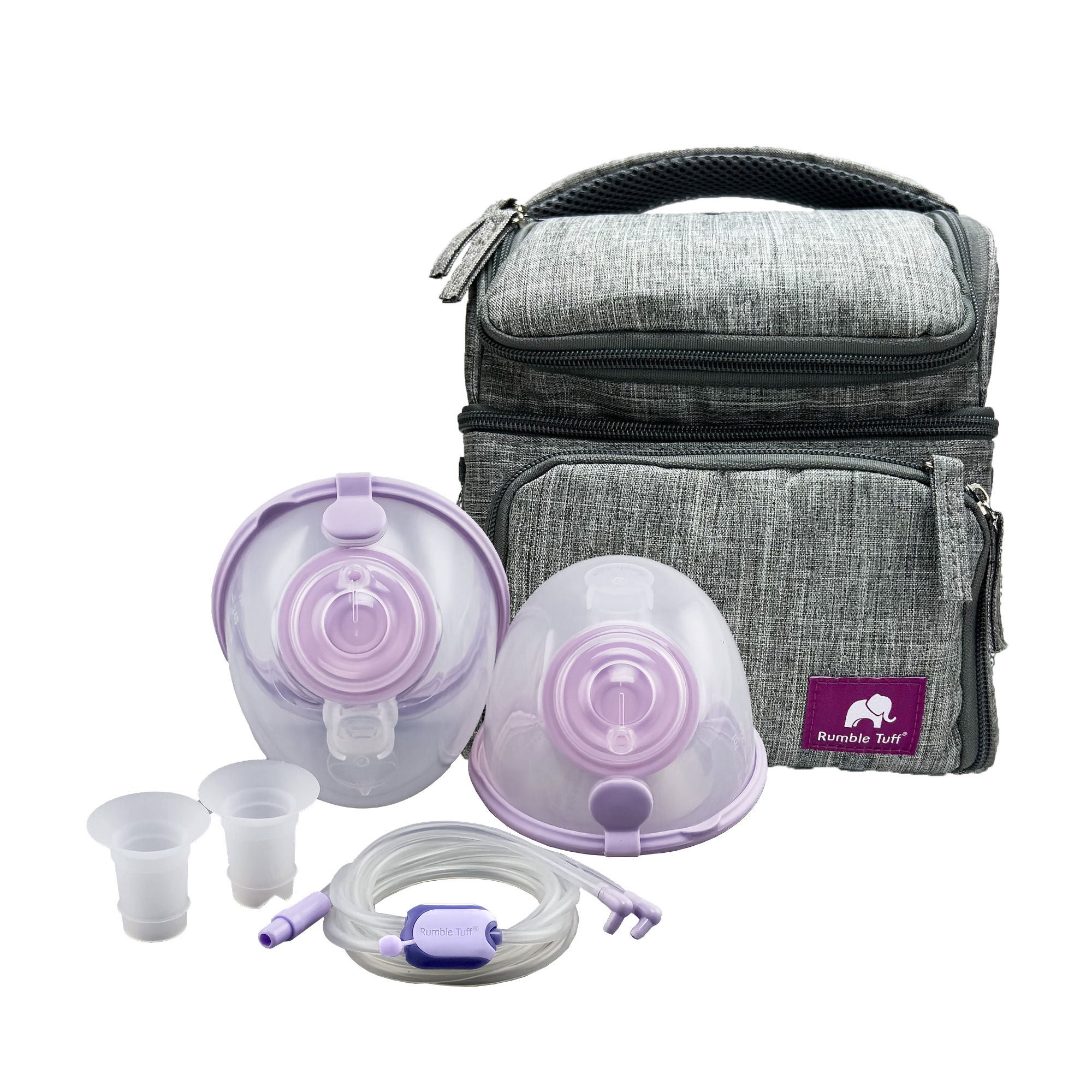 A Cute Baby Inc - PA95024M-T Breast Milk Collection Cups with Carrying Tote Rumble Tuff® GO-CUPS For Breeze Pro Breast Pump