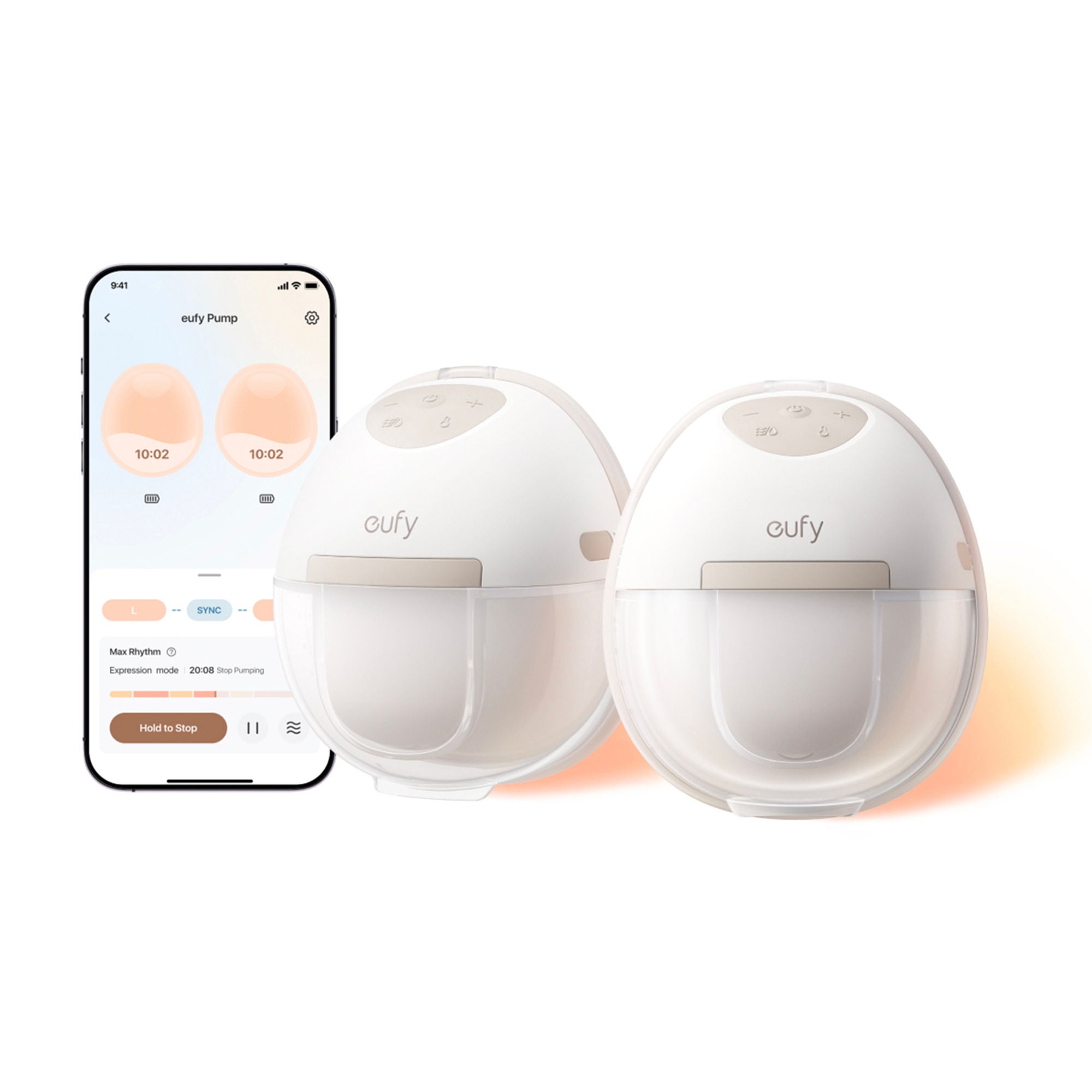 Fantasia Trading LLC - T6060121 Wearable Double Electric Breast Pump eufy E20
