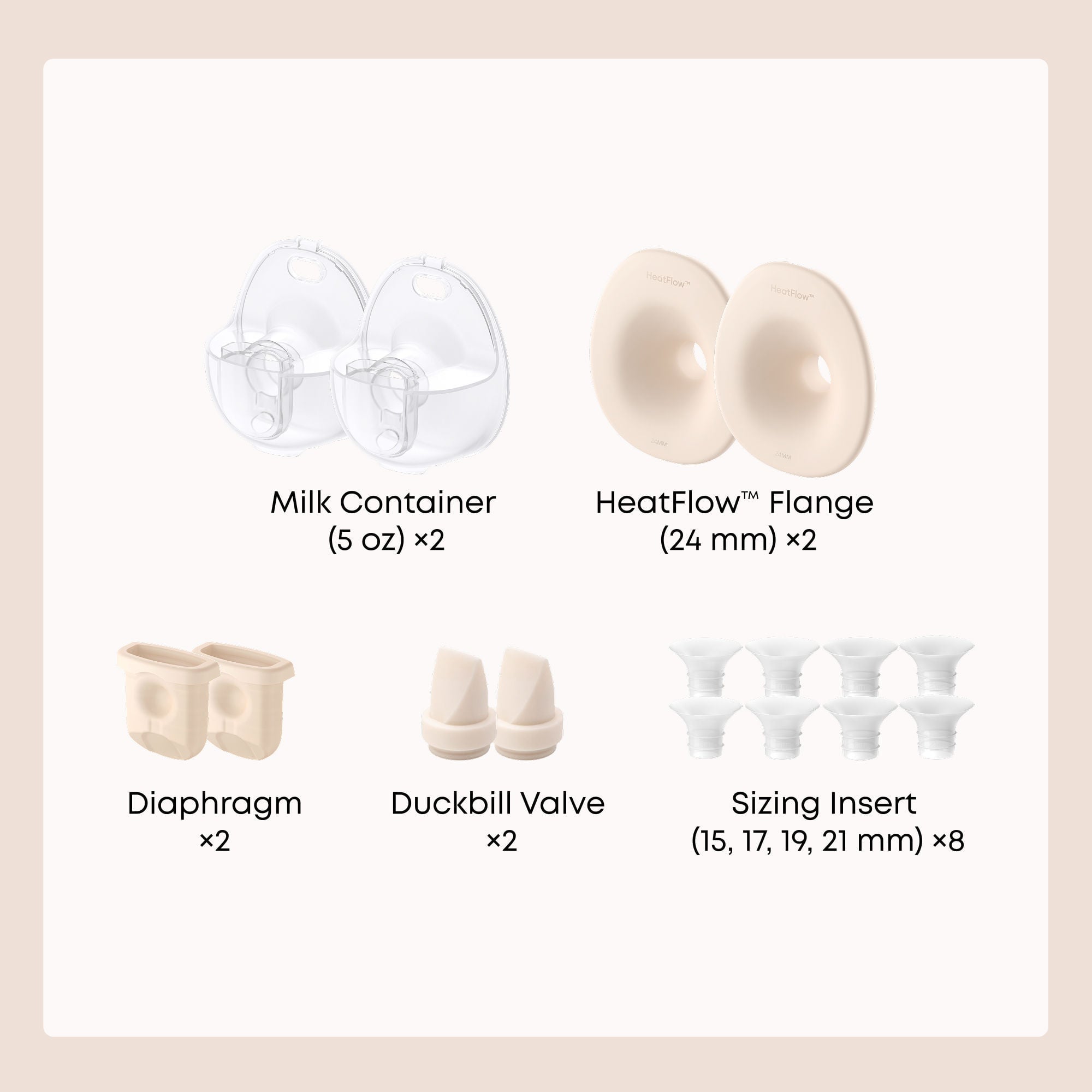 Fantasia Trading LLC - T8D02181-95 Accessory Bundle eufy For eufy E20, S1, and S1 Pro Breast Pumps